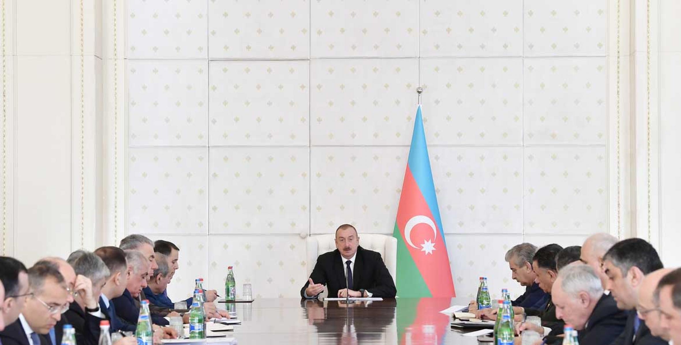 Заключительная речь Ильхама Алиева на заседании Кабинета Министров, посвященное итогам социально-экономического развития в 2018 году и предстоящим задачам