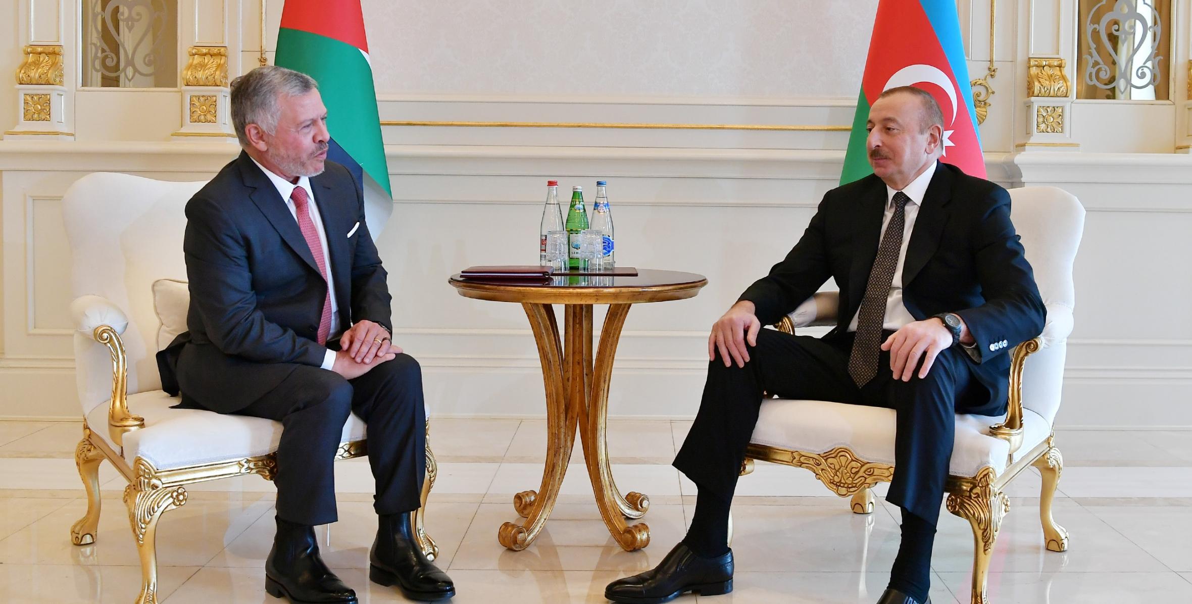 President of Azerbaijan, King of Jordan held one-on-one meeting