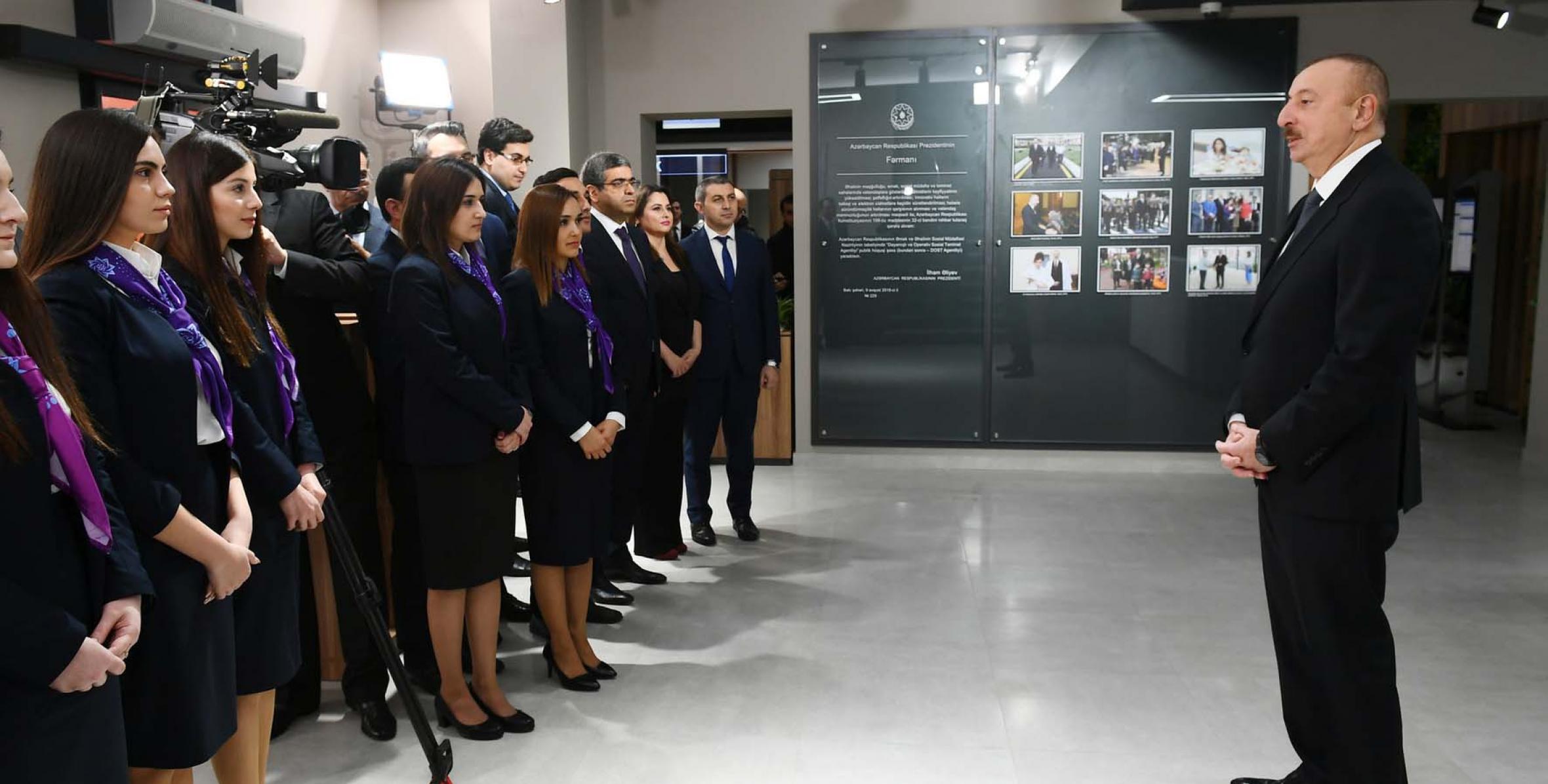 Speech by Ilham Aliyev at the opening of DOST center No2