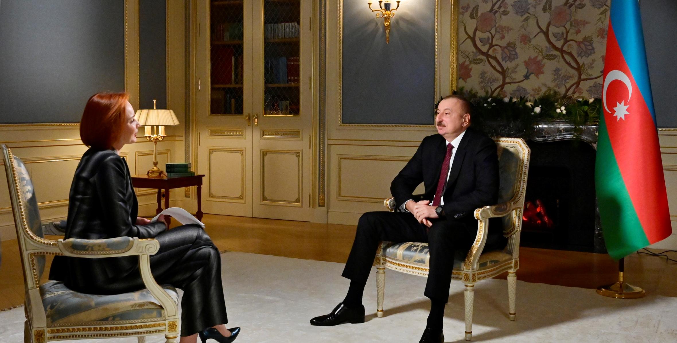 Ilham Aliyev was interviewed by Rossiya-24 TV channel