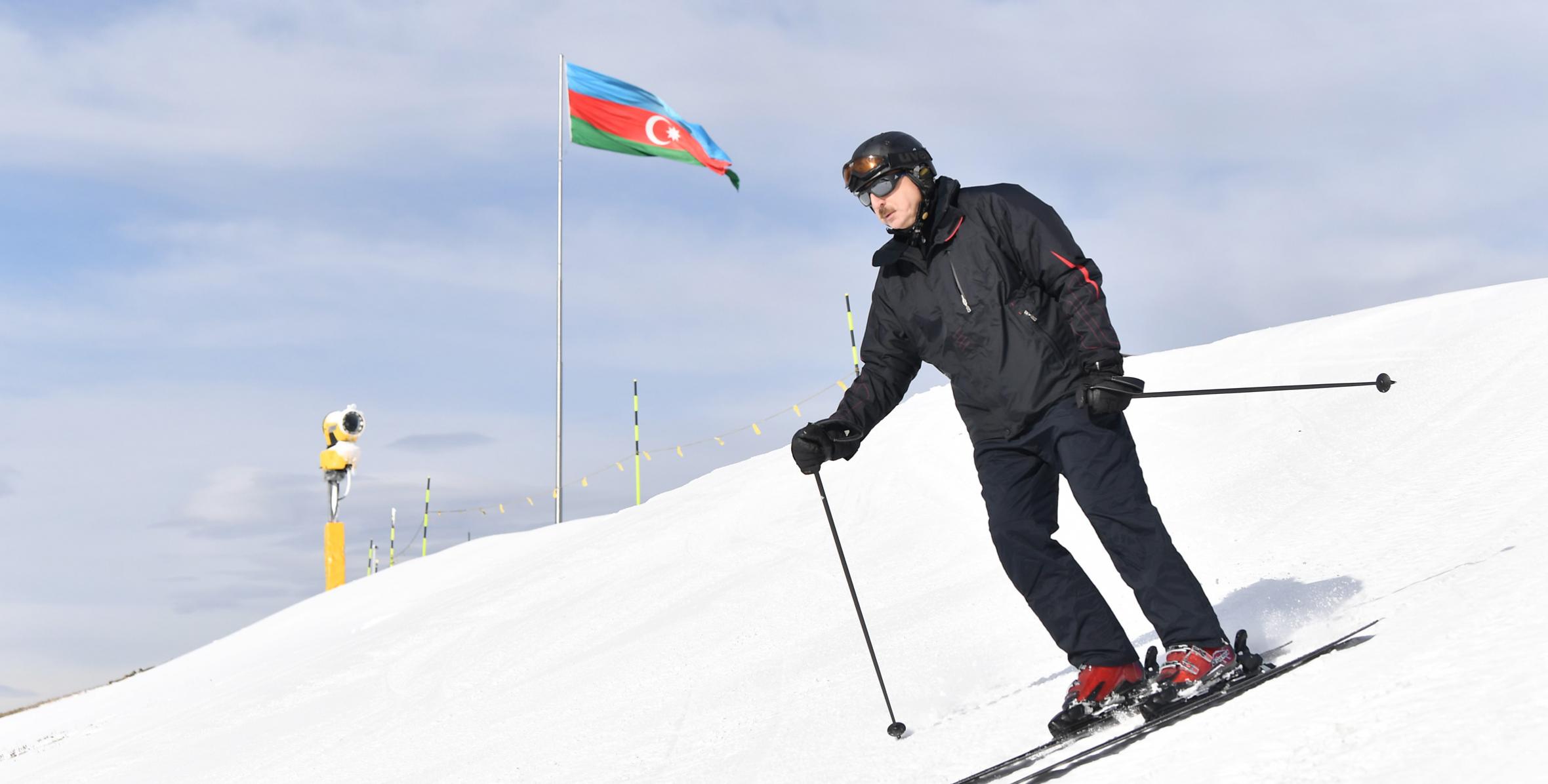 Ilham Aliyev viewed work done at Shahdag Tourism Center