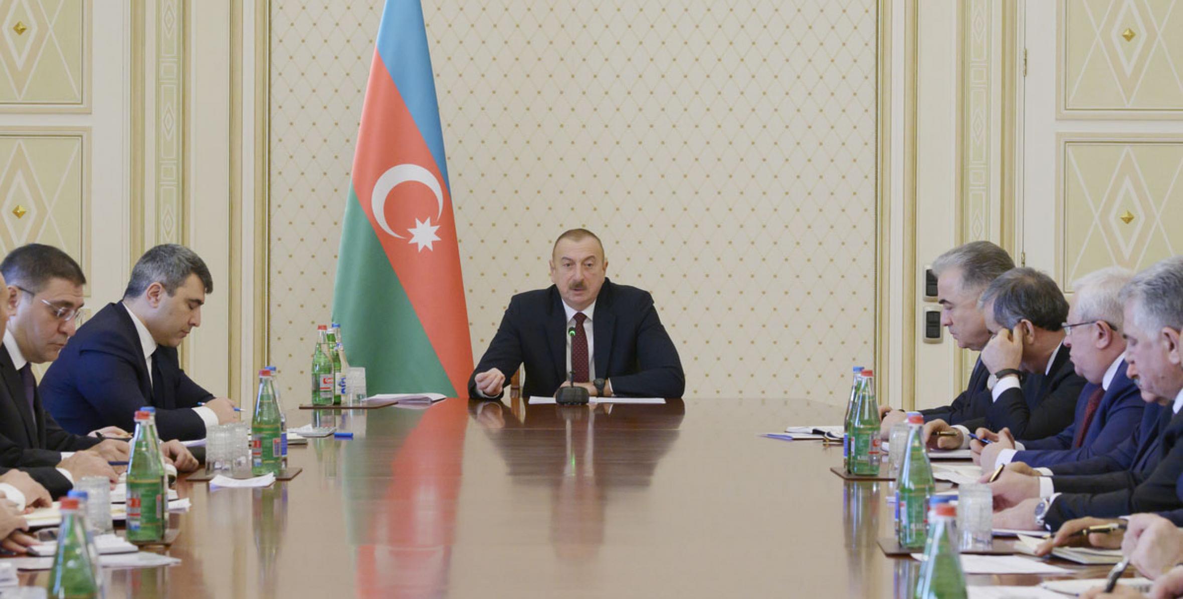Вступительная речь Ильхама Алиева на совещание посвященное итогам хлопкового сезона и предстоящим в 2020 году мерам