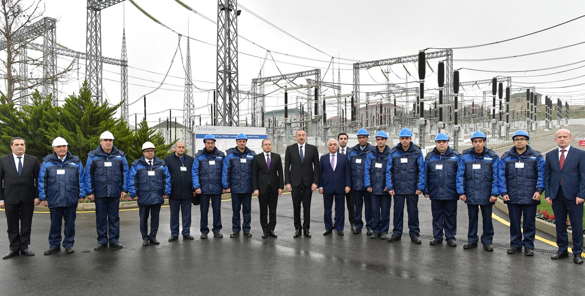Ильхам Алиев принял участие в открытии подстанции «Мушфиг»