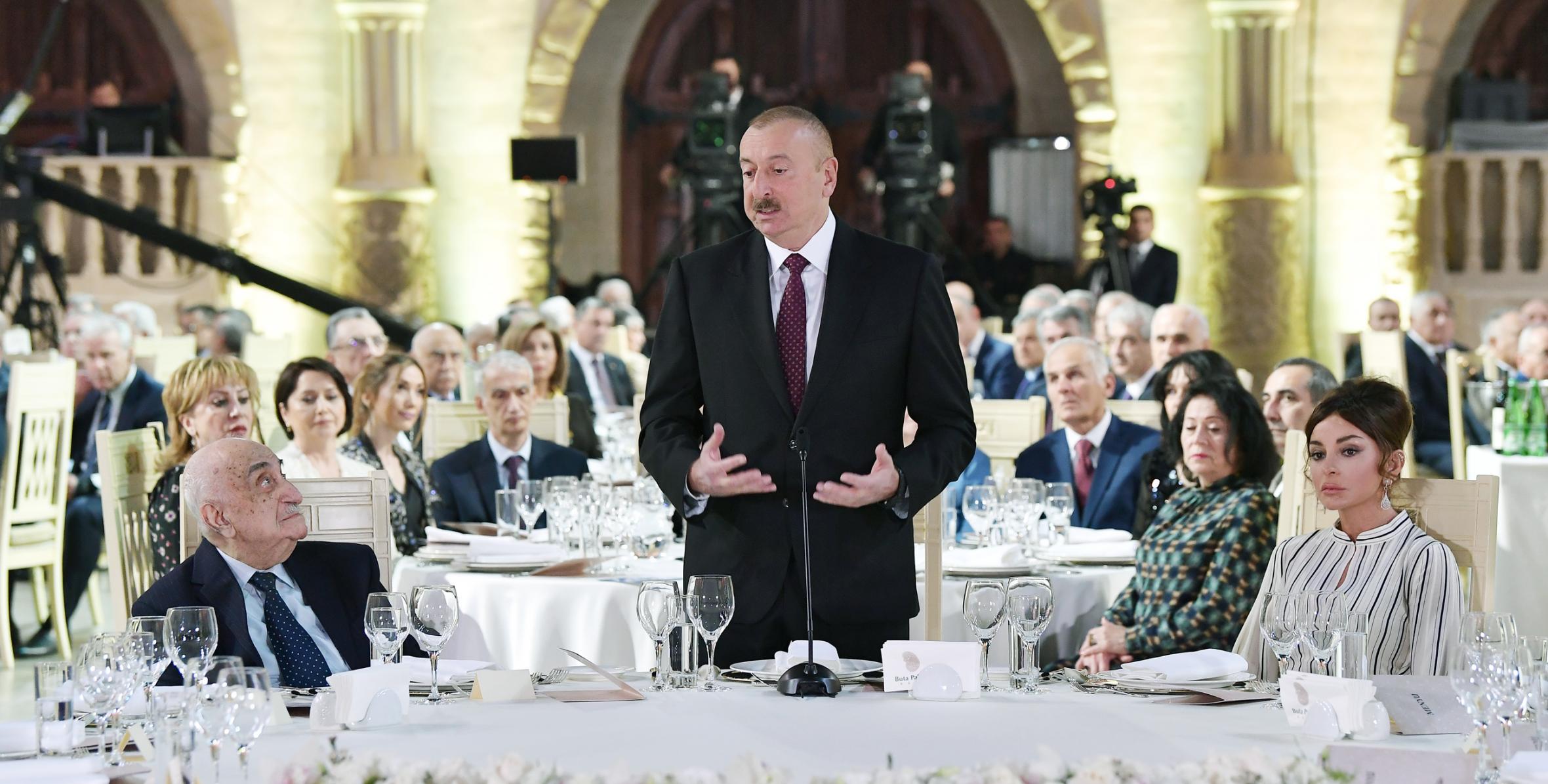 Ilham Aliyev attend ceremony to mark 90th anniversary of Khoshbakht Yusifzade