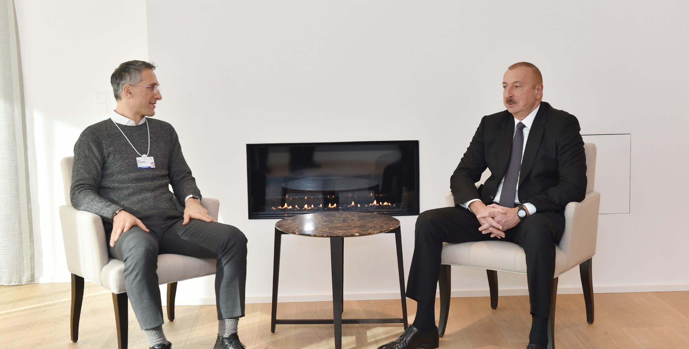 Ilham Aliyev met with Chief Executive Officer of Signify in Davos