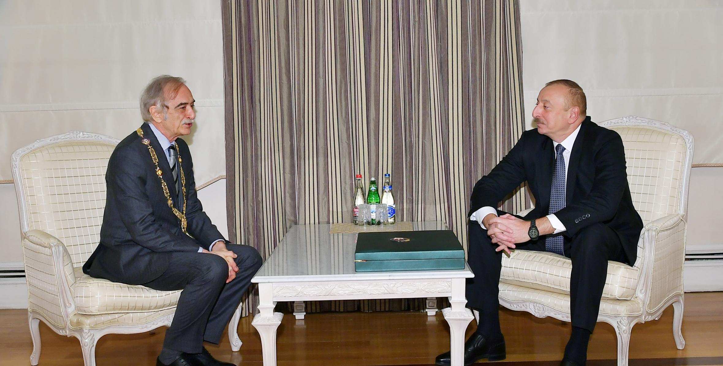 Ilham Aliyev presented “Heydar Aliyev” Order to Polad Bulbuloghlu