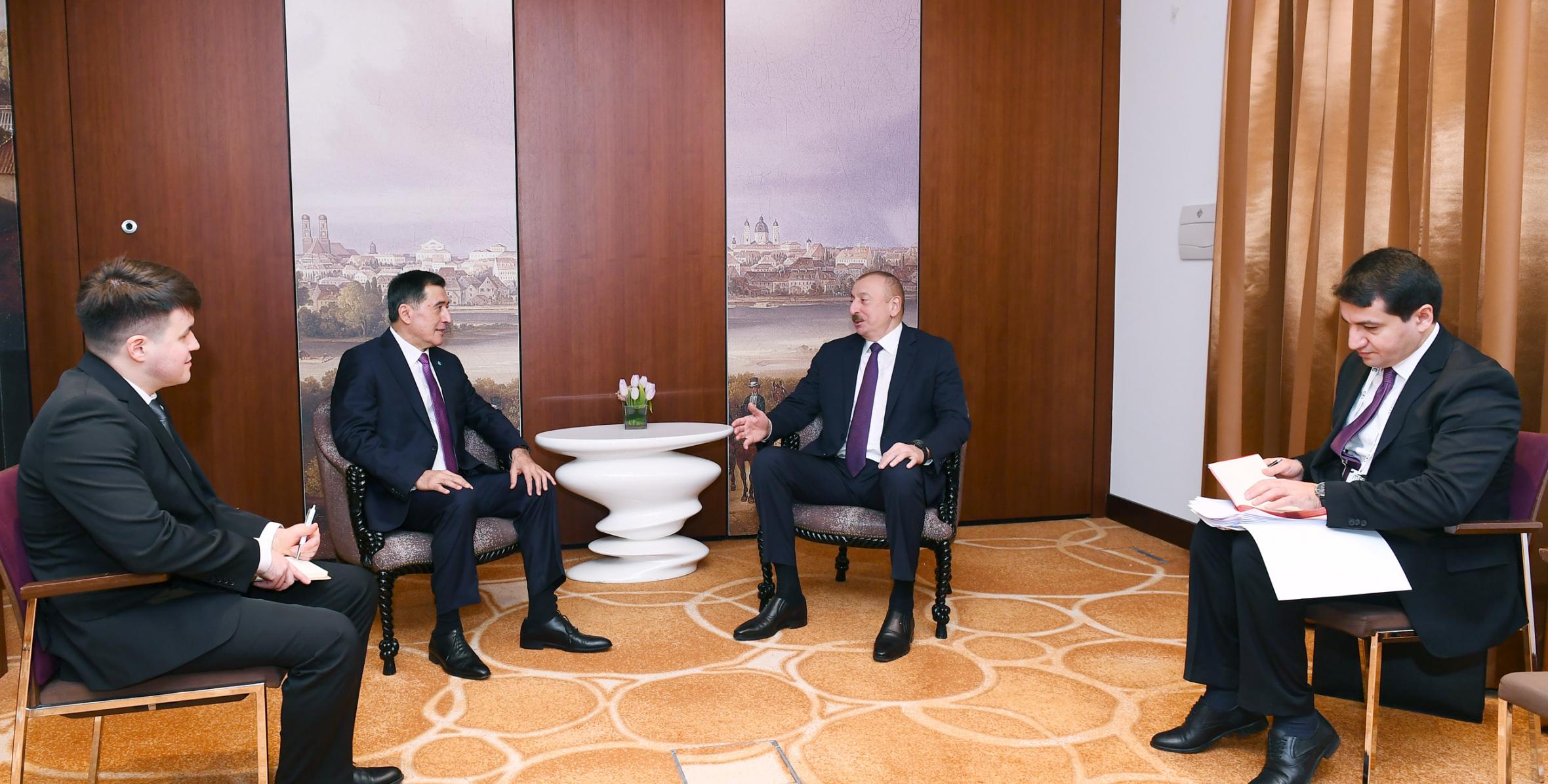Ильхам Алиев встретился в Мюнхене с генеральным секретарем Шанхайской организации сотрудничества