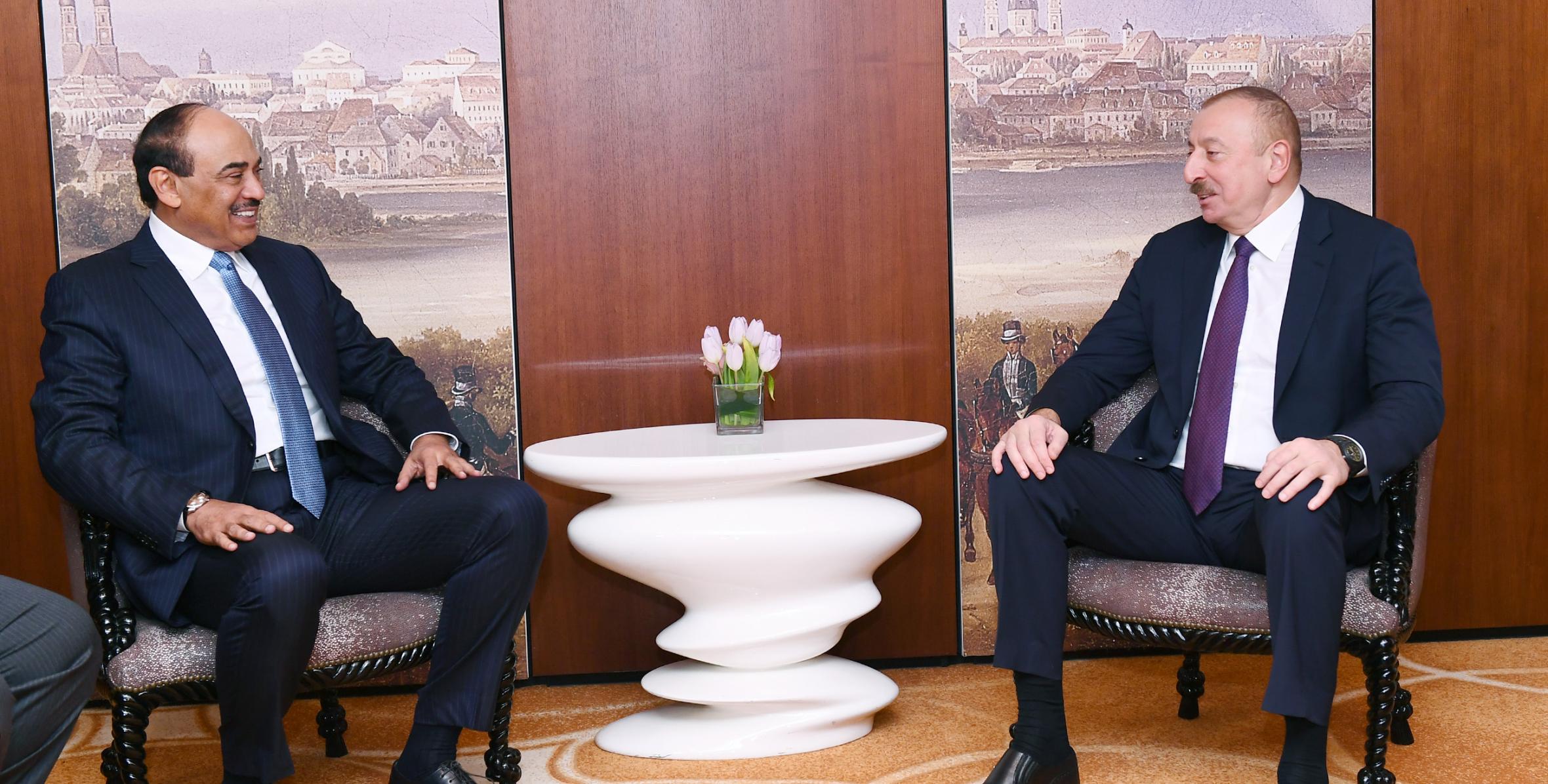 Ильхам Алиев встретился в Мюнхене с премьер-министром Государства Кувейт