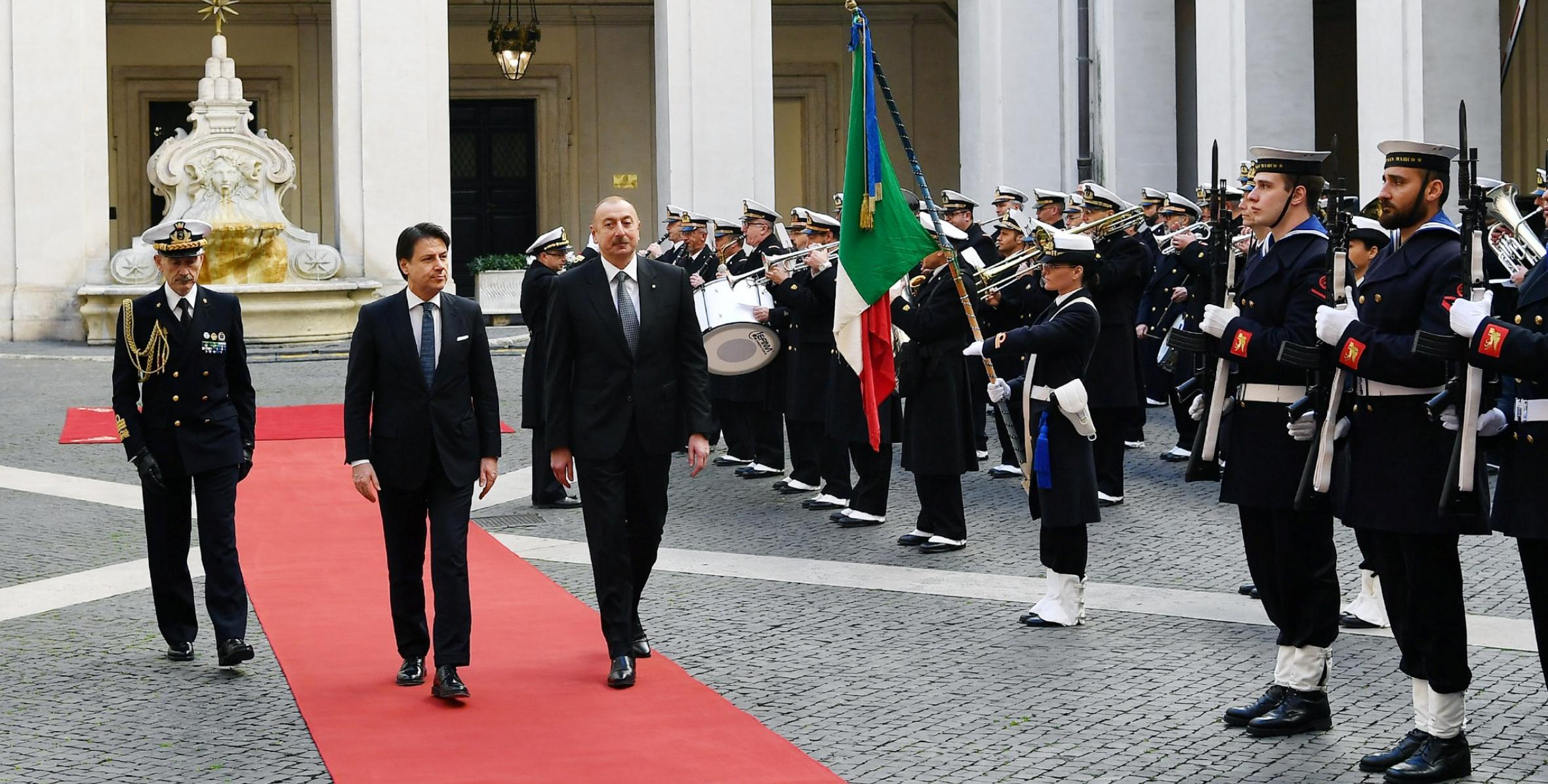 Состоялась встреча Президента Ильхама Алиева и председателя Совета Министров Италии Джузеппе Конте