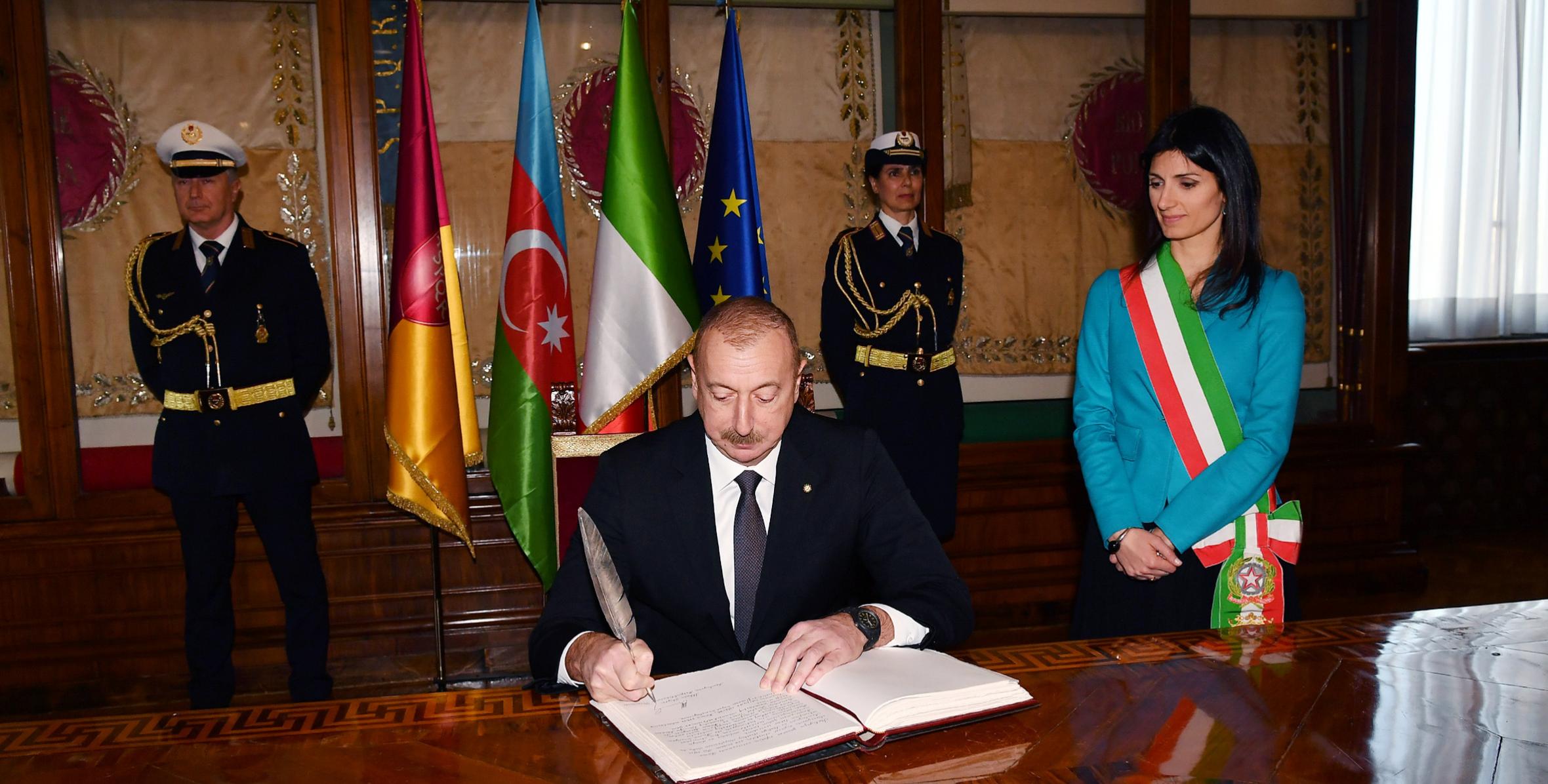 Ильхам Алиев встретился с мэром Рима