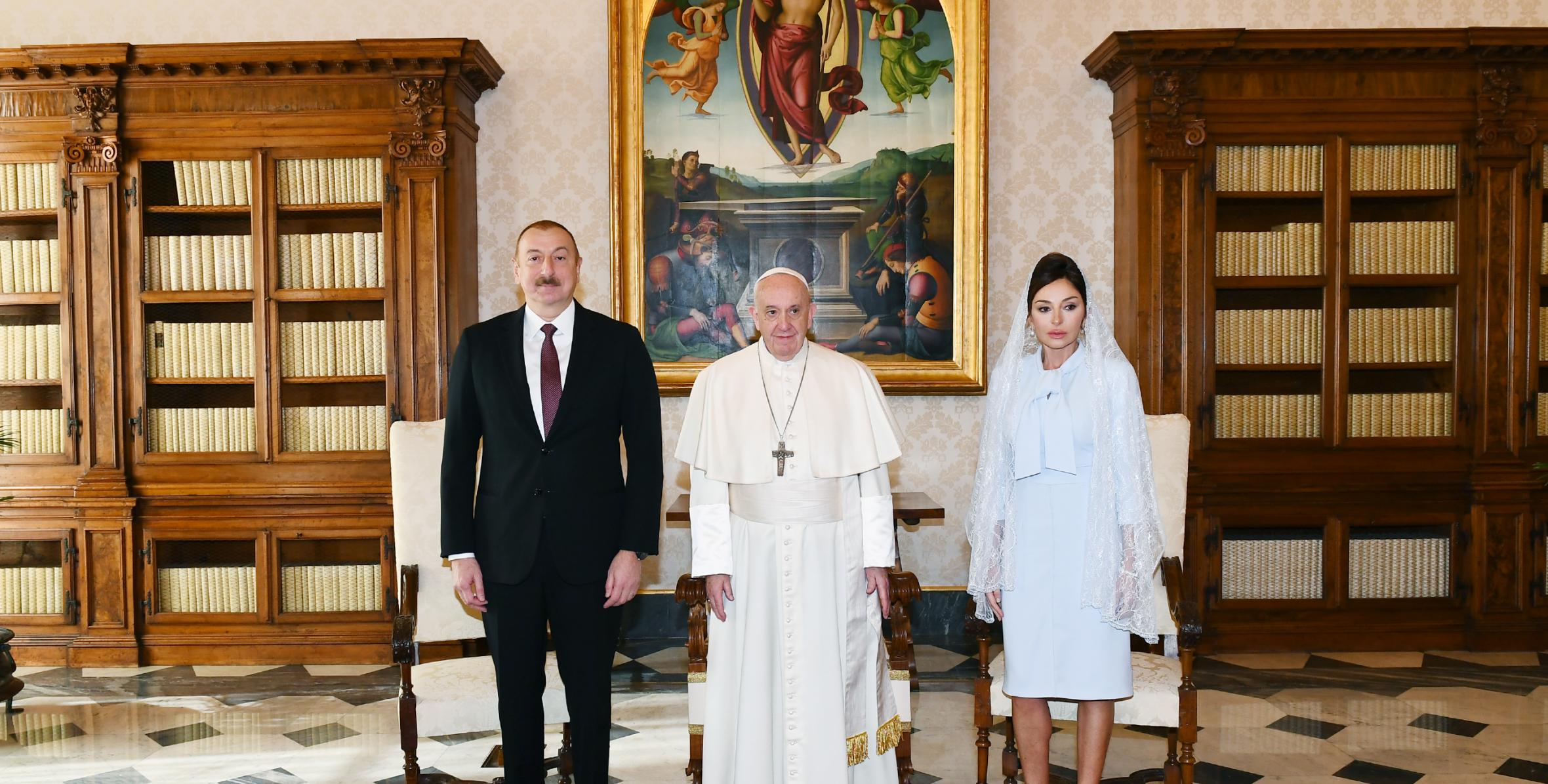 Ильхам Алиев встретился в Ватикане с Папой Франциском
