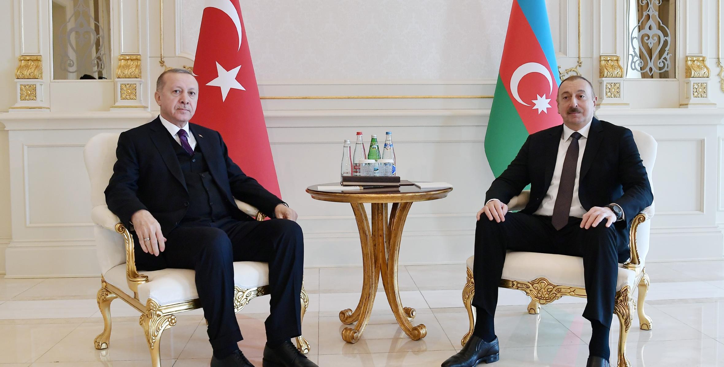Состоялась встреча Ильхама Алиева и Президента Турции Реджепа Тайипа Эрдогана один на один