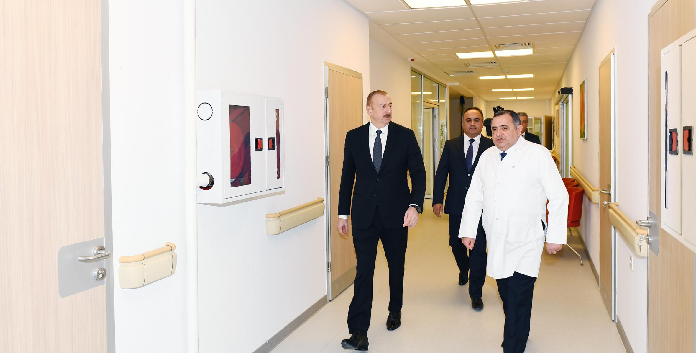 Ильхам Алиев принял участие в открытии Геранбойской районной центральной больницы