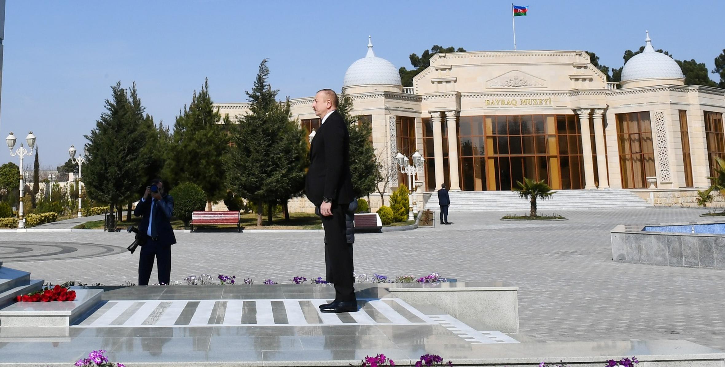 Ilham Aliyev arrived in Goranboy district for visit