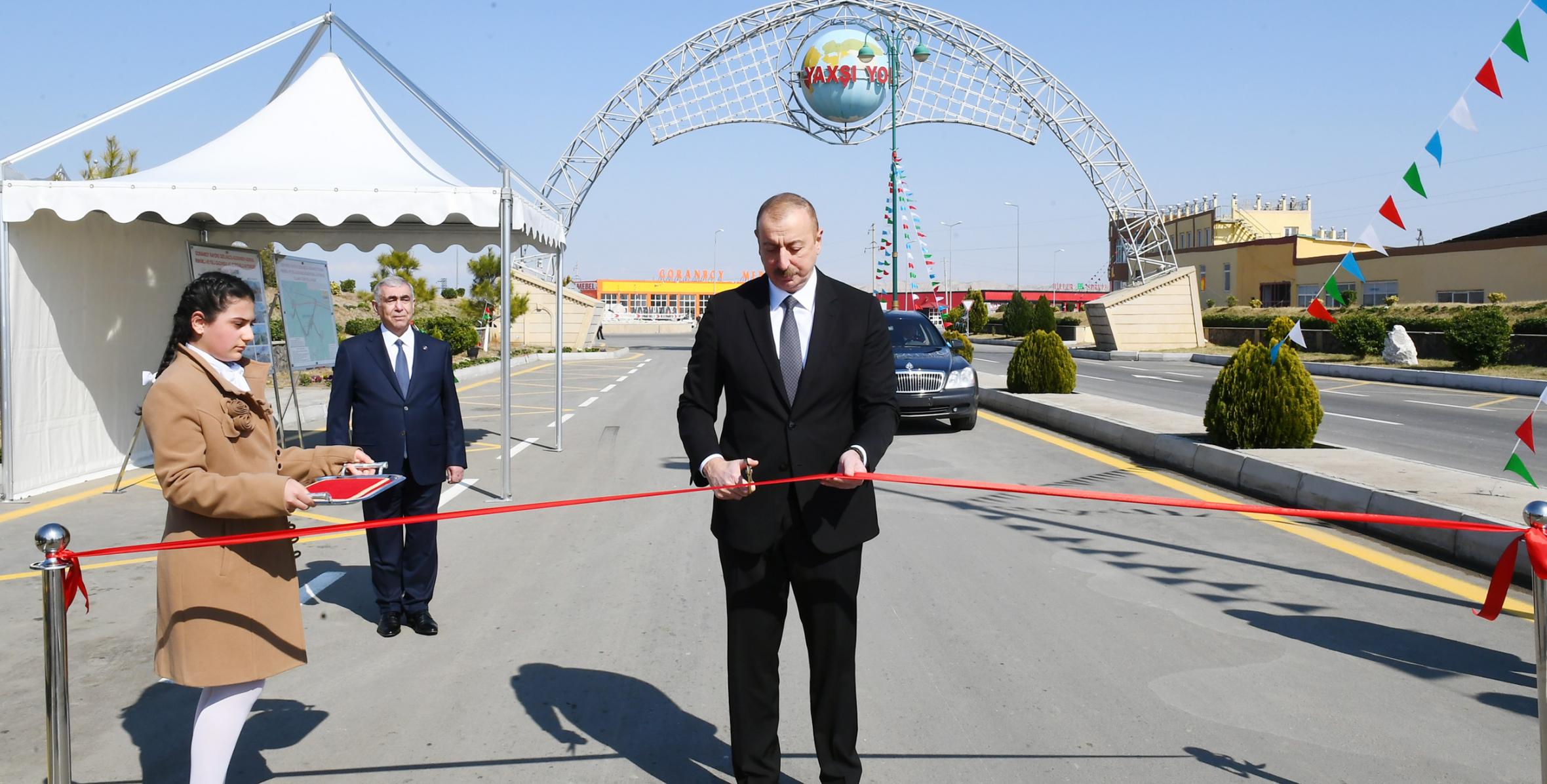 Ilham Aliyev inaugurated Gizilhajili-Goranboy-Goran-Rahimli-Veyisli-Gazanbulag-Borsunlu highway