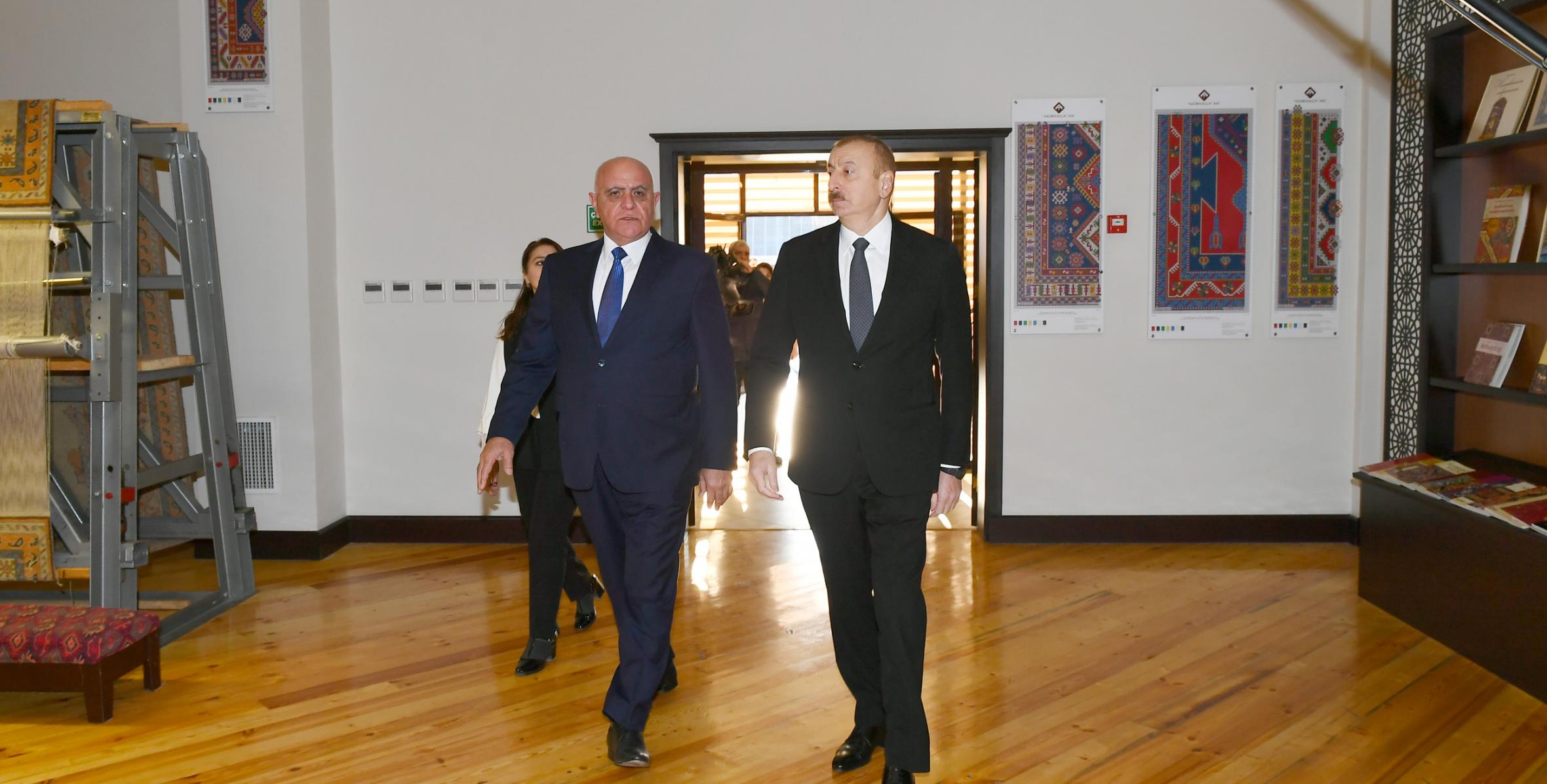 Ilham Aliyev visited Aghstafa branch of “Azerkhalcha” OJSC