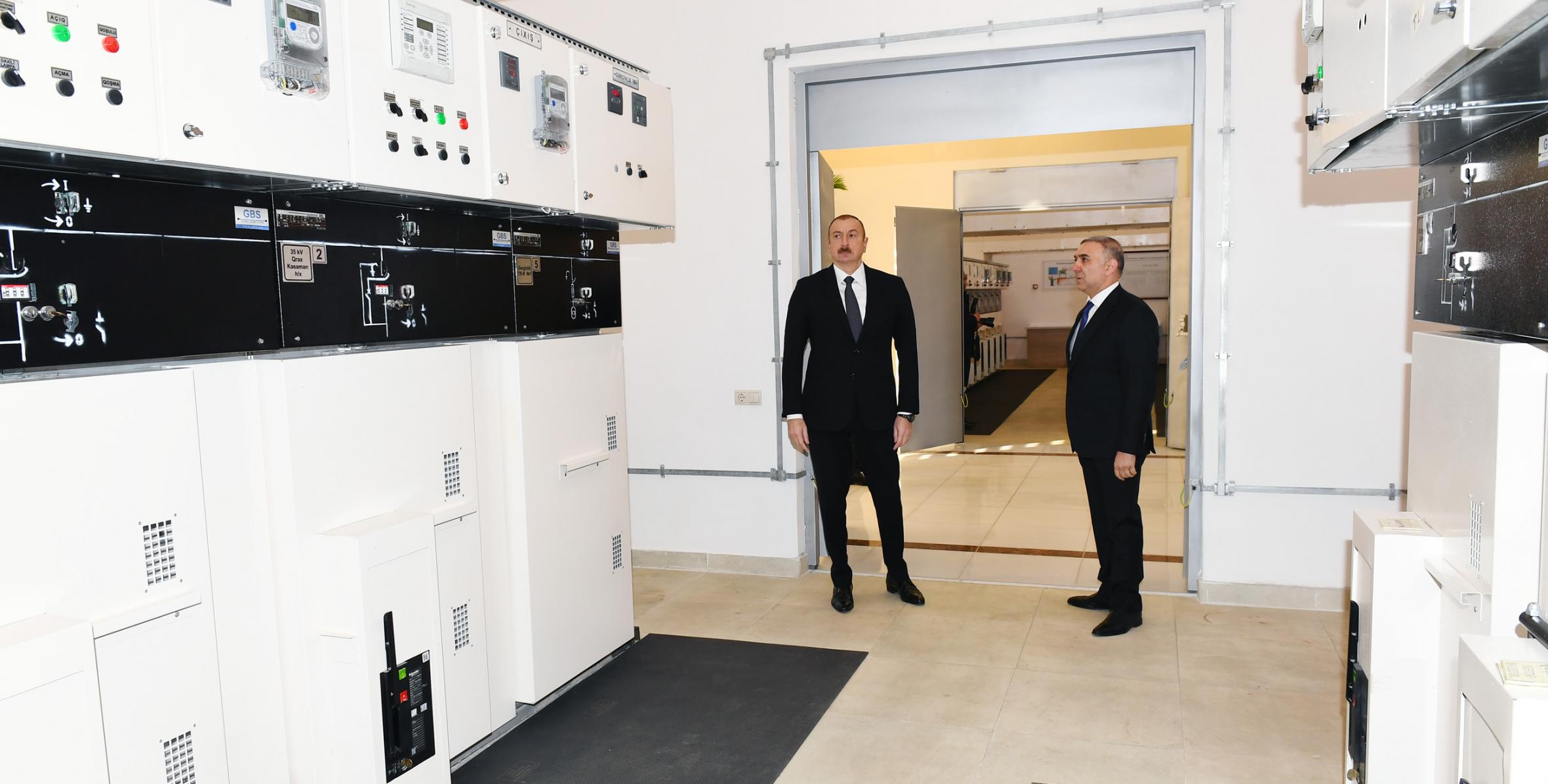 Ilham Aliyev attended opening of newly renovated Aghstafa electical substation