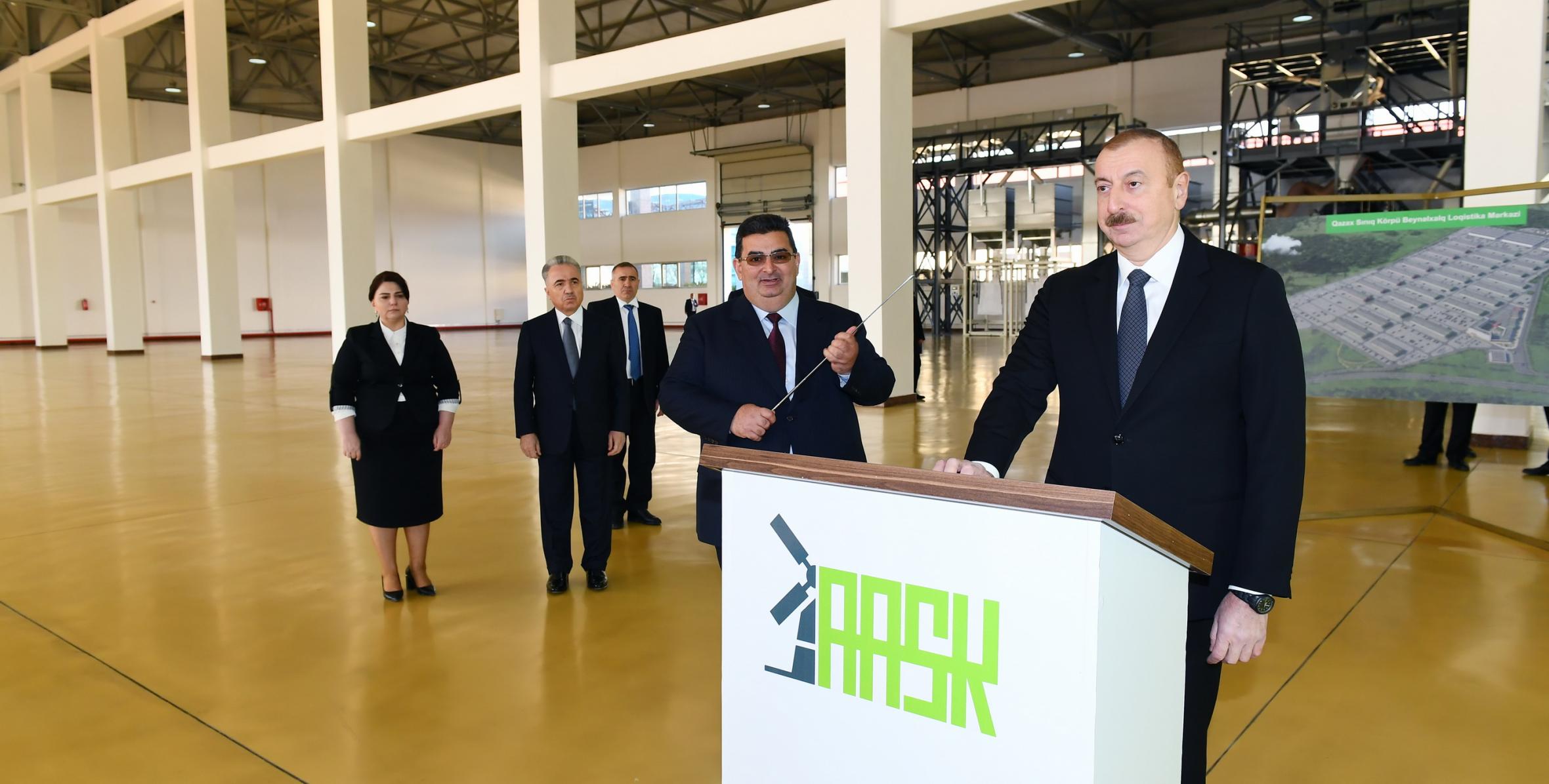 Ильхам Алиев принял участие в открытии Агстафинского аграрно-промышленного комплекса