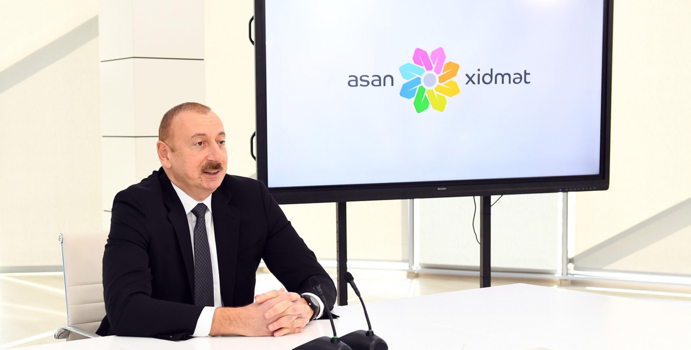 Речь Ильхама Алиева на открытии комплекса ASAN Həyat в Товузе
