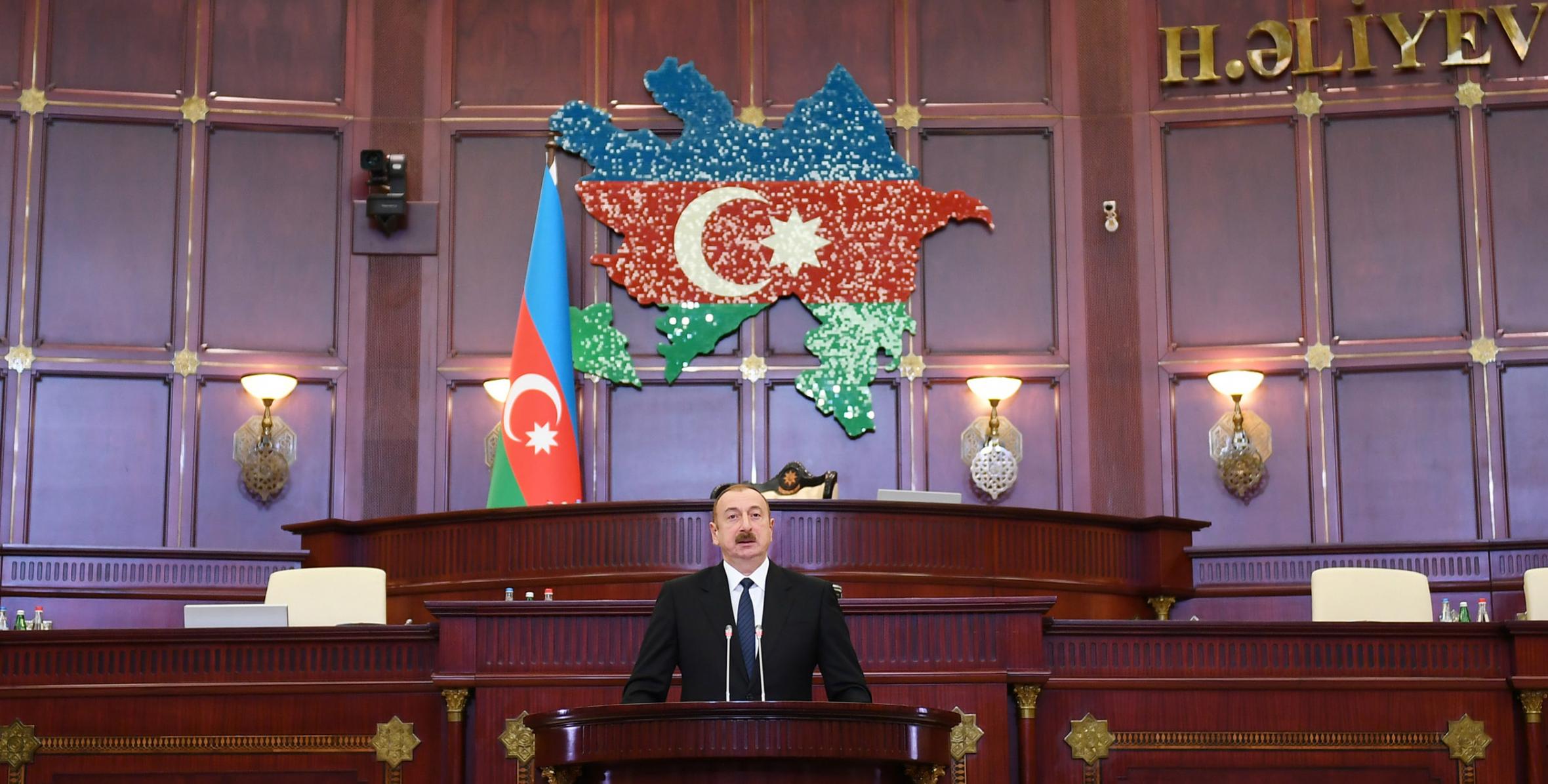 Речь Ильхама Алиева на первом заседании Милли Меджлиса Азербайджанской Республики шестого созыва