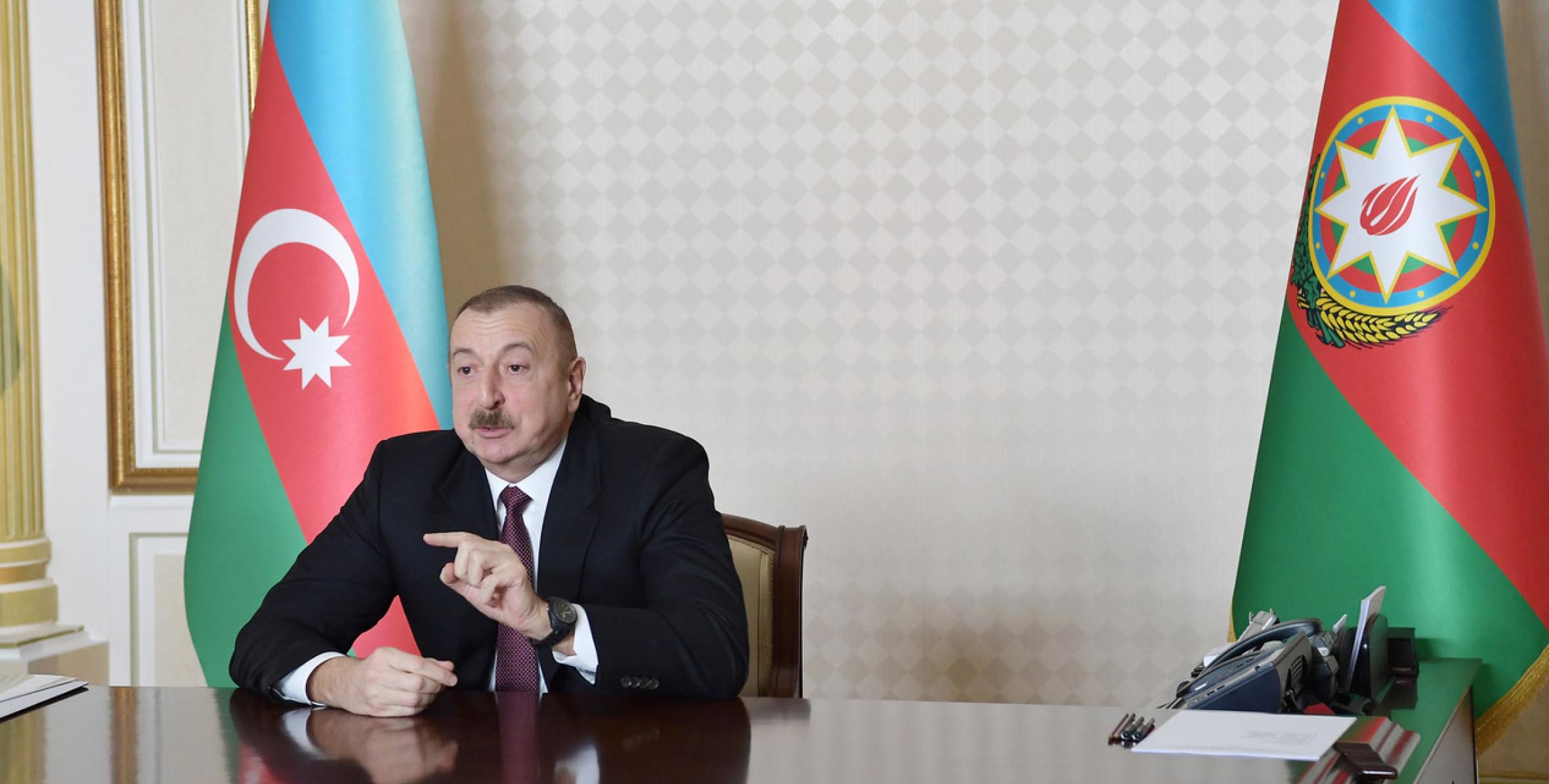Заключительная речь Ильхама Алиева на совещание в формате видеоконференции, посвященное социально-экономическим итогам первого квартала года
