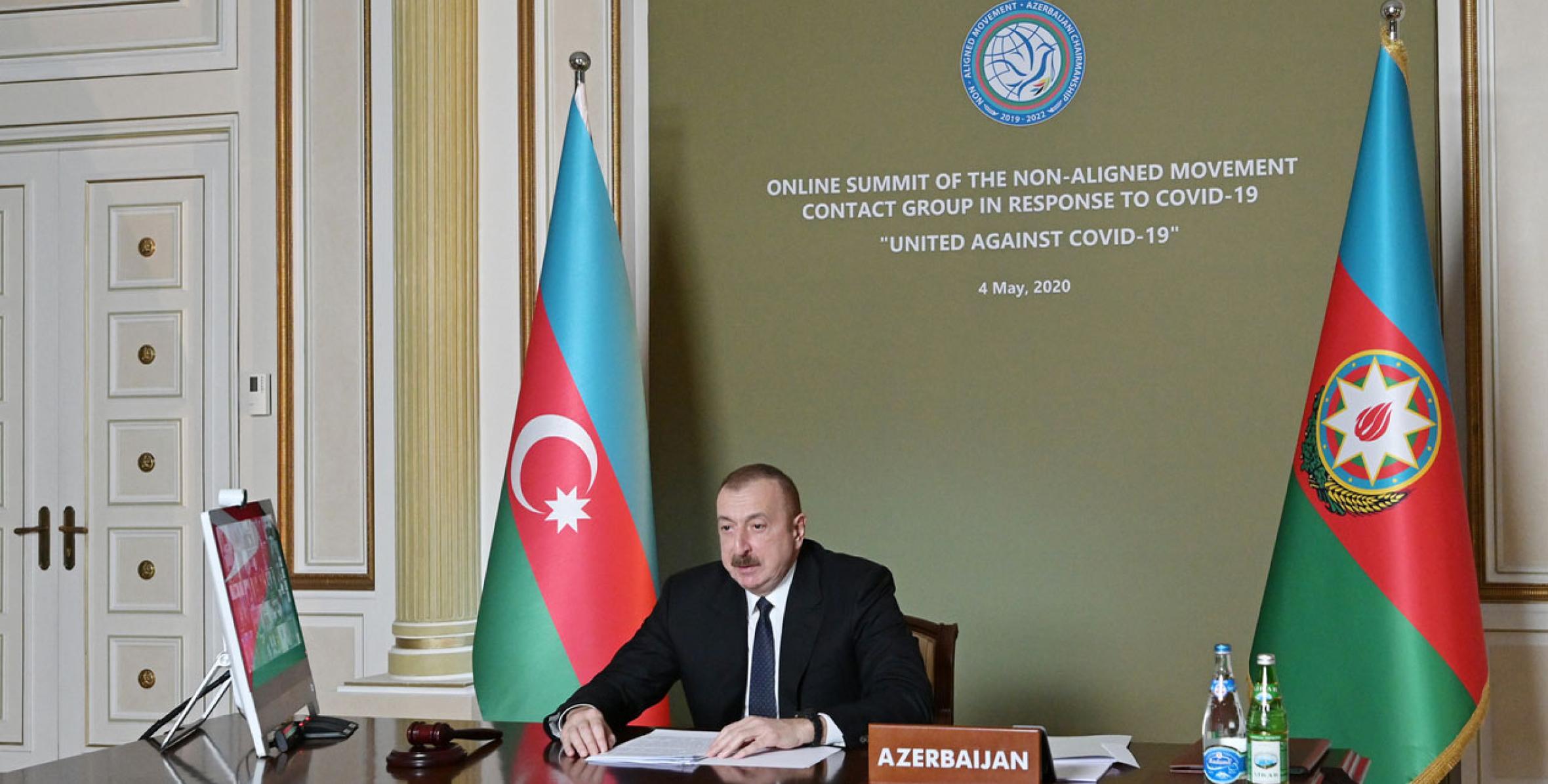 Речь Ильхама Алиева на саммите Движения неприсоединения в формате Контактной группы