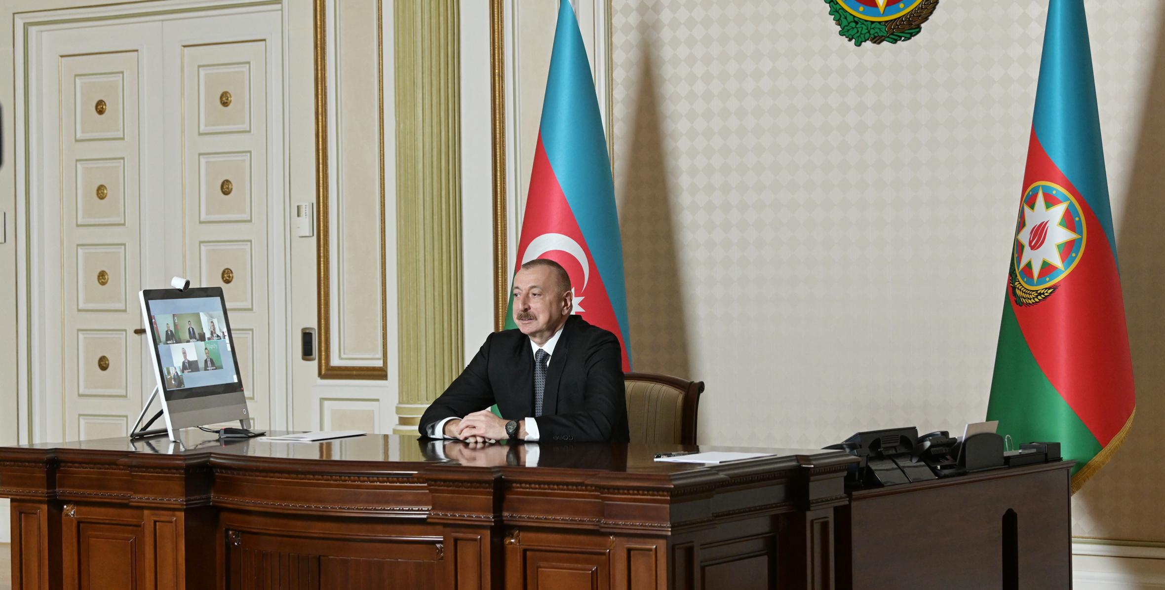 По инициативе компании Signify состоялась видеоконференция между Ильхамом Алиевым и руководителями компании