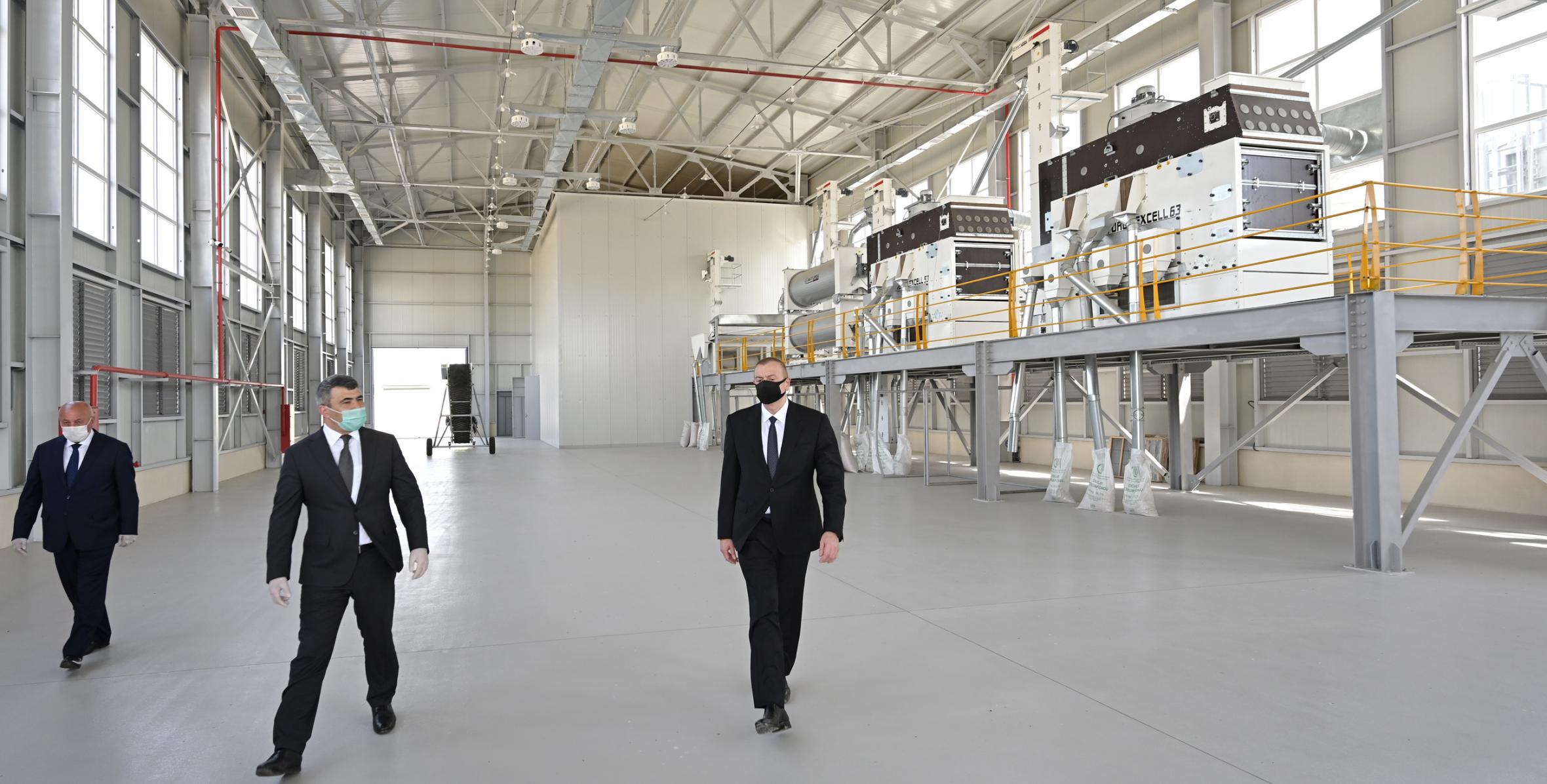 Ilham Aliyev inaugurated grain processing plant in Aghjabadi