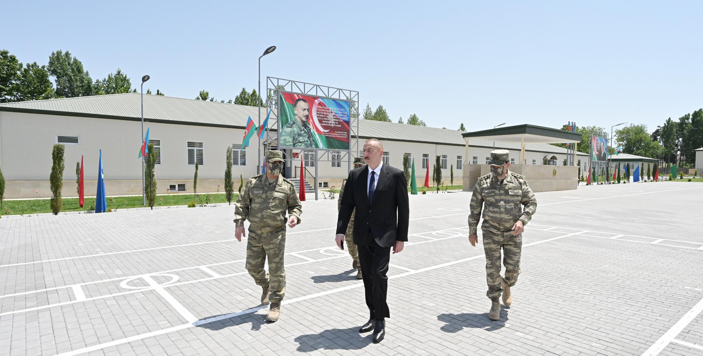Ilham Aliyev visited military unit in territory of Aghdam