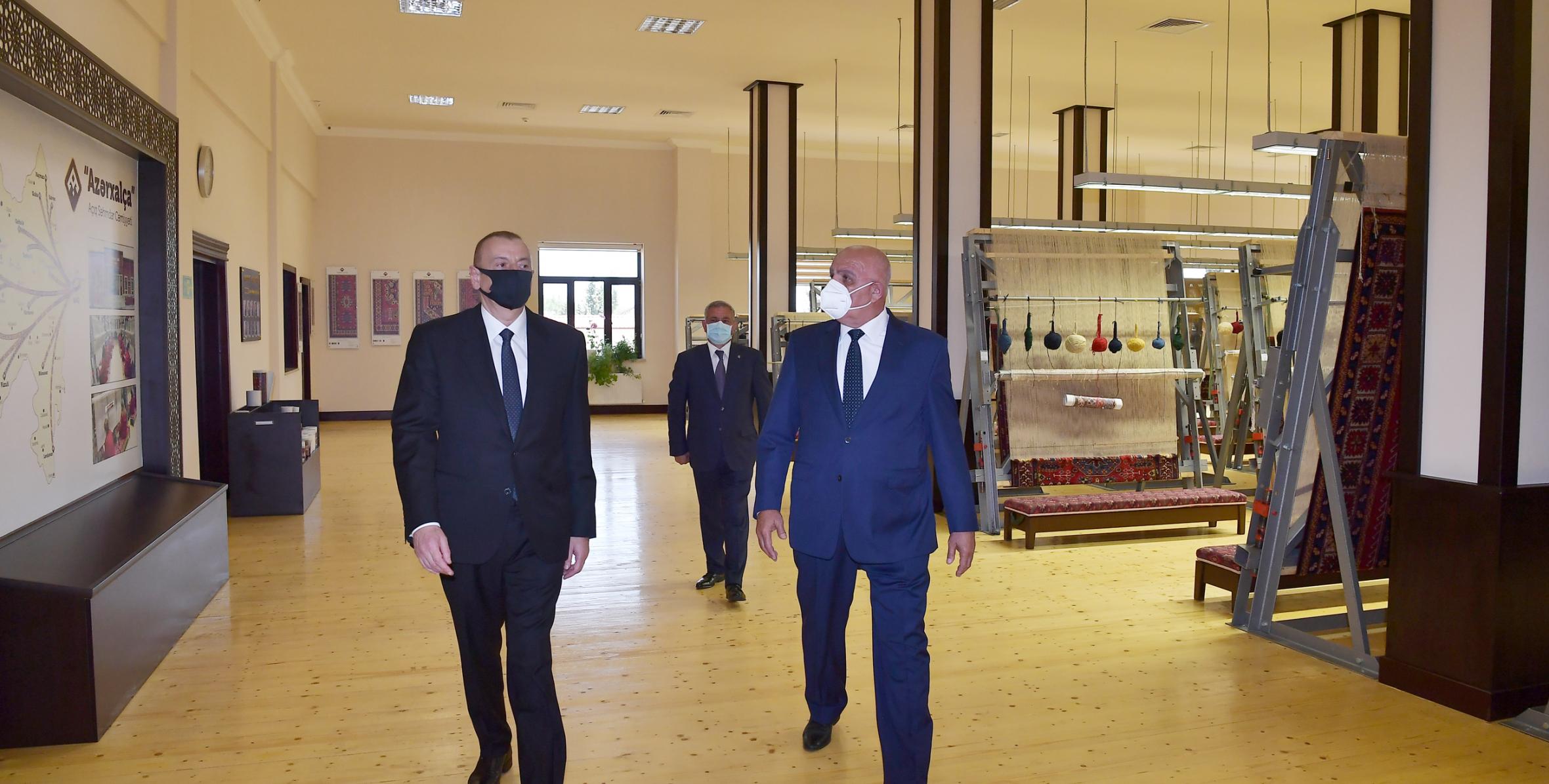 Ильхам Алиев принял участие в открытии Тертерского филиала Открытого акционерного общества «Азерхалча»