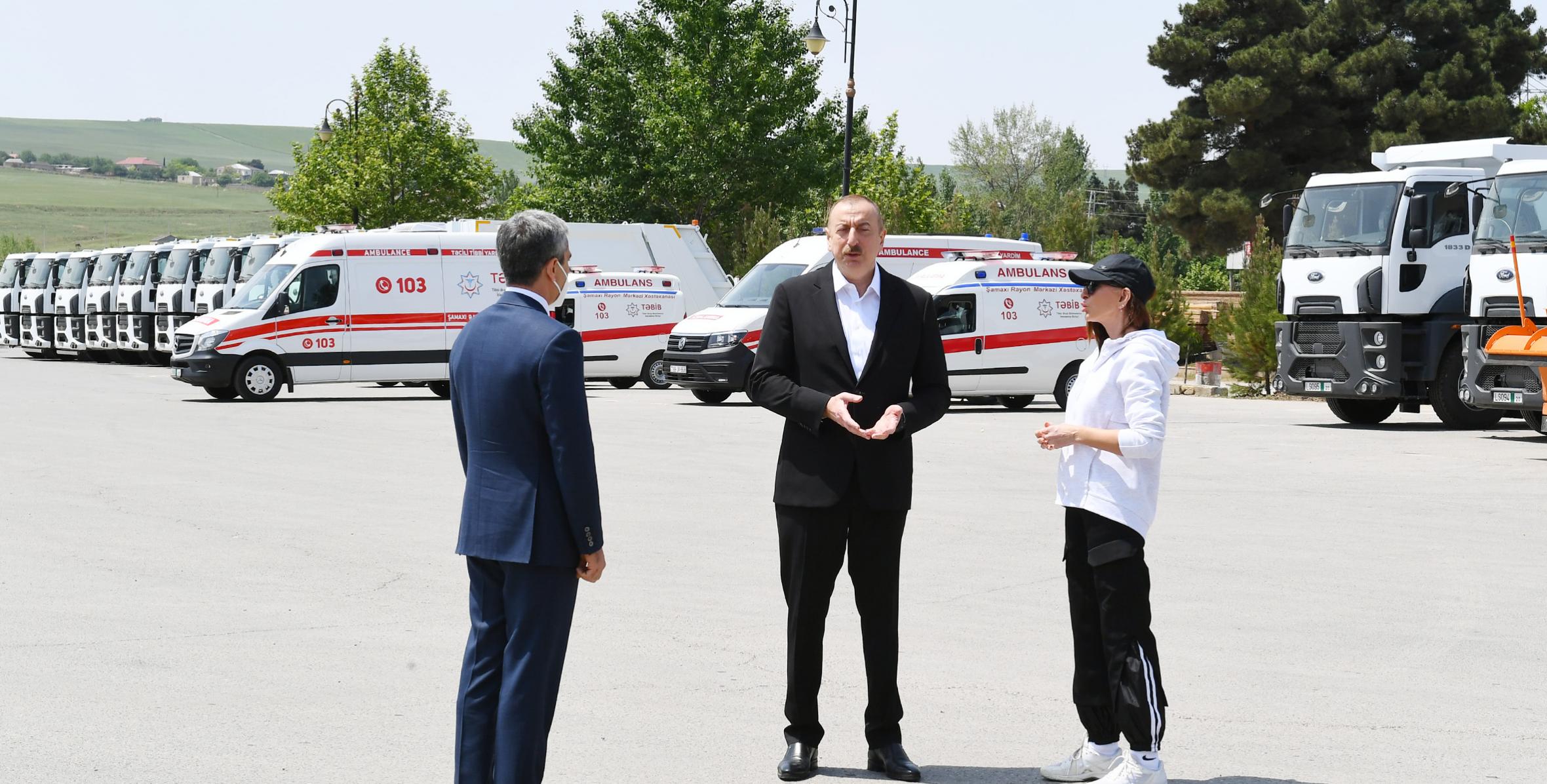 Visit of Ilham Aliyev to Shamakhi