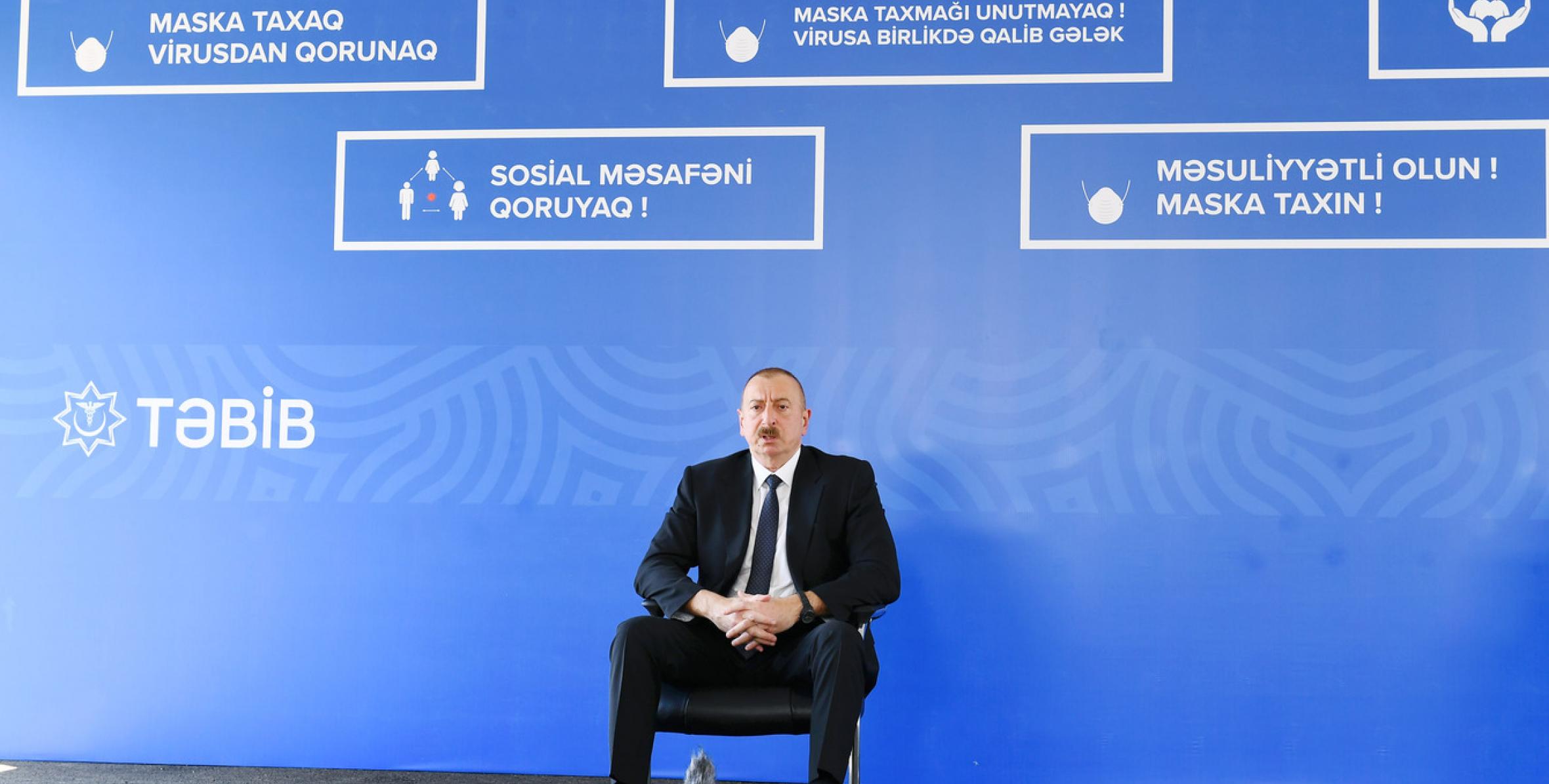 Speech by Ilham Aliyev at the opening of modular hospital in Ganja