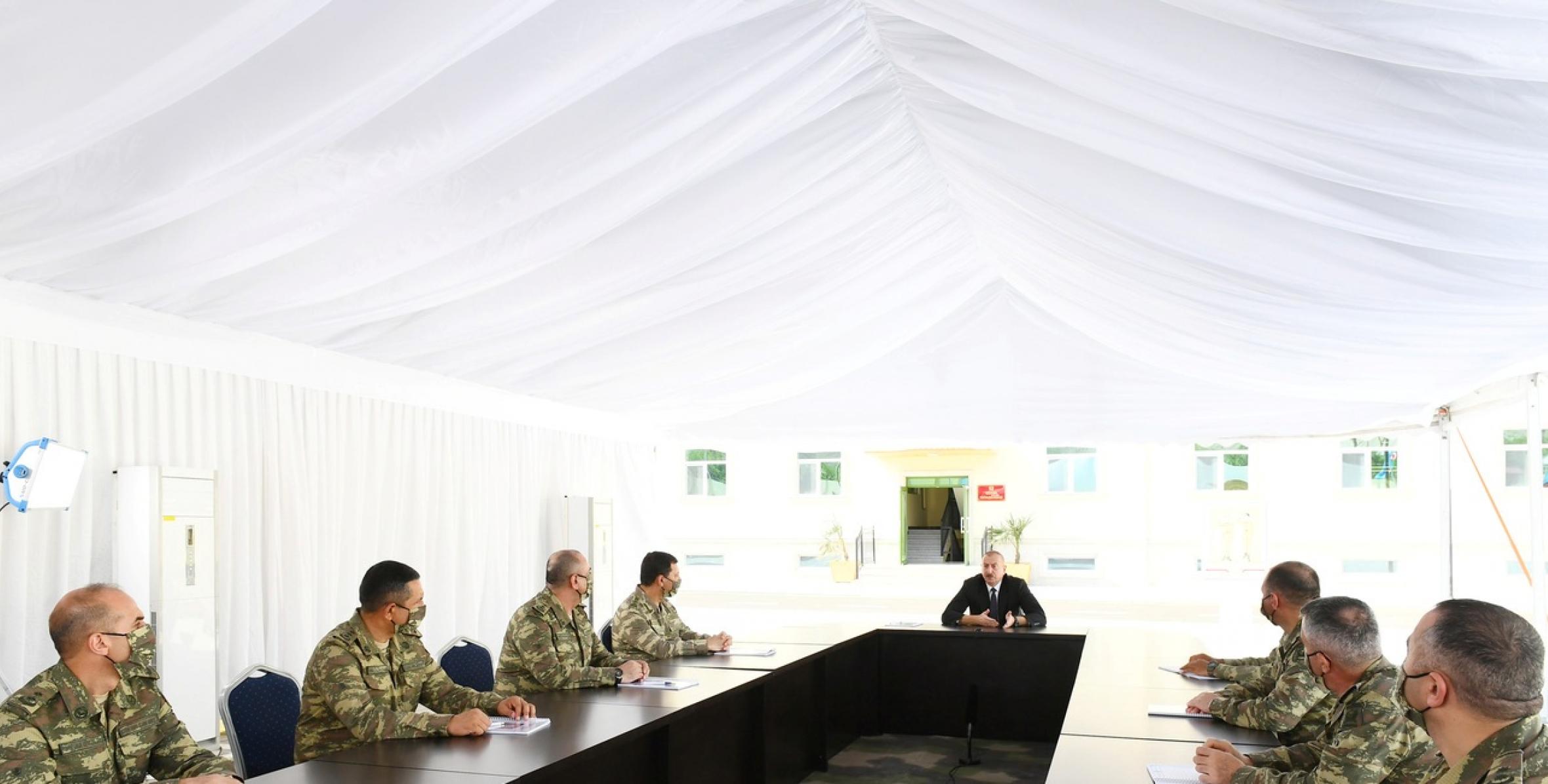 Speech by Ilham Aliyev at the opening of Defense Ministry’s military unit