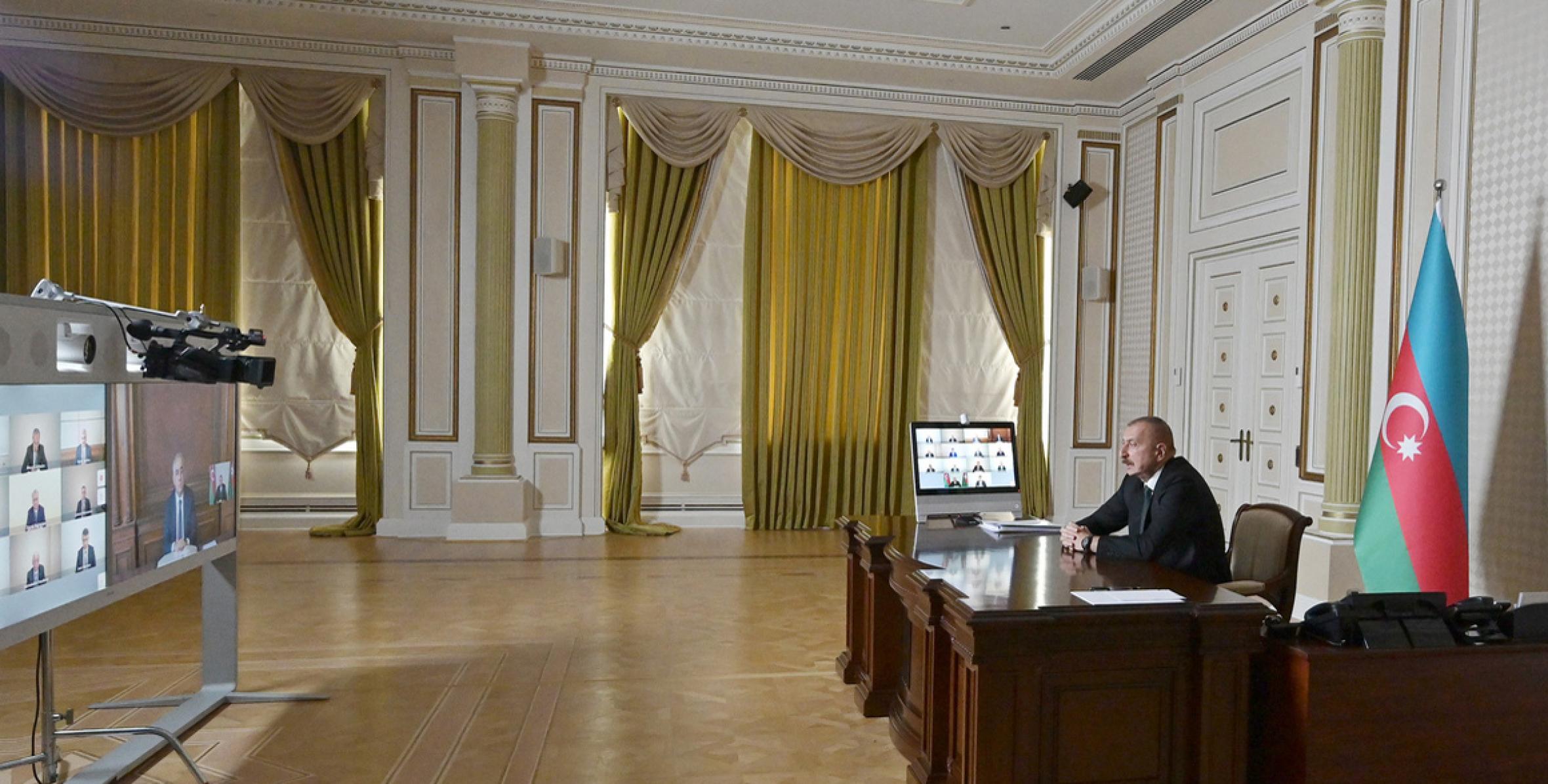 Вступительная речь Ильхама Алиева  на совещании  посвященное состоянию водного хозяйства