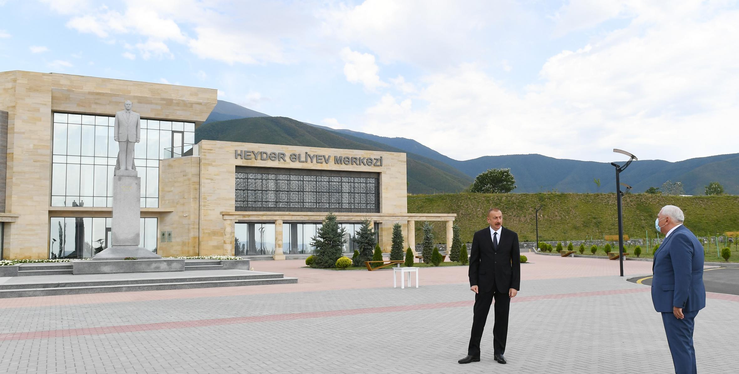 Ilham Aliyev arrived in Shaki