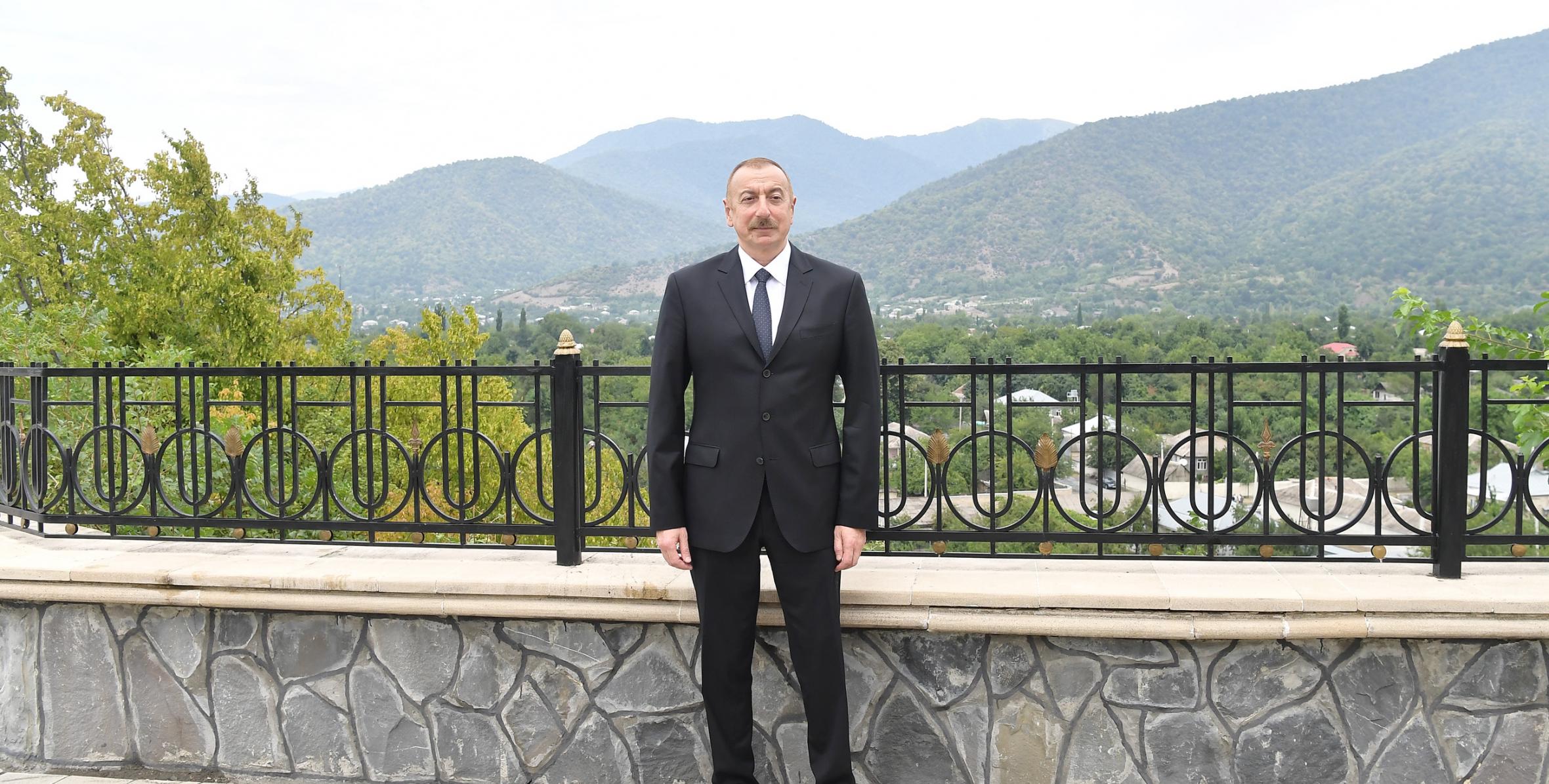 Ильхам Алиев прибыл в Балакенский район