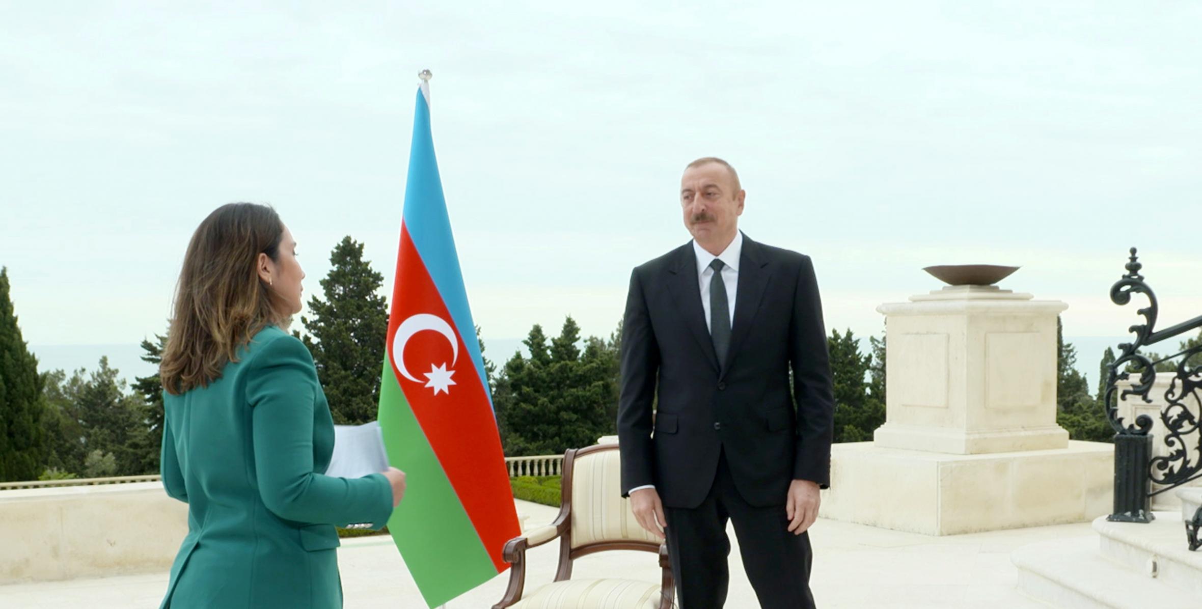 Ilham Aliyev was interviewed by Al Jazeera TV channel