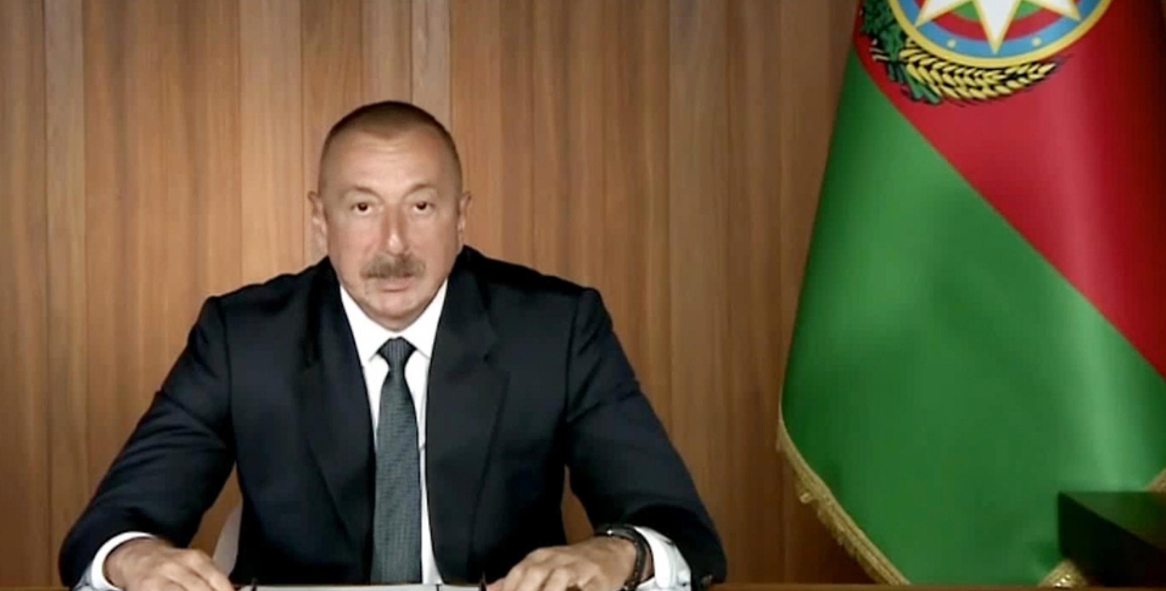 Речь Ильхама Алиева на oбщих дебатах  75-й сессии Генеральной Ассамблеи ООН