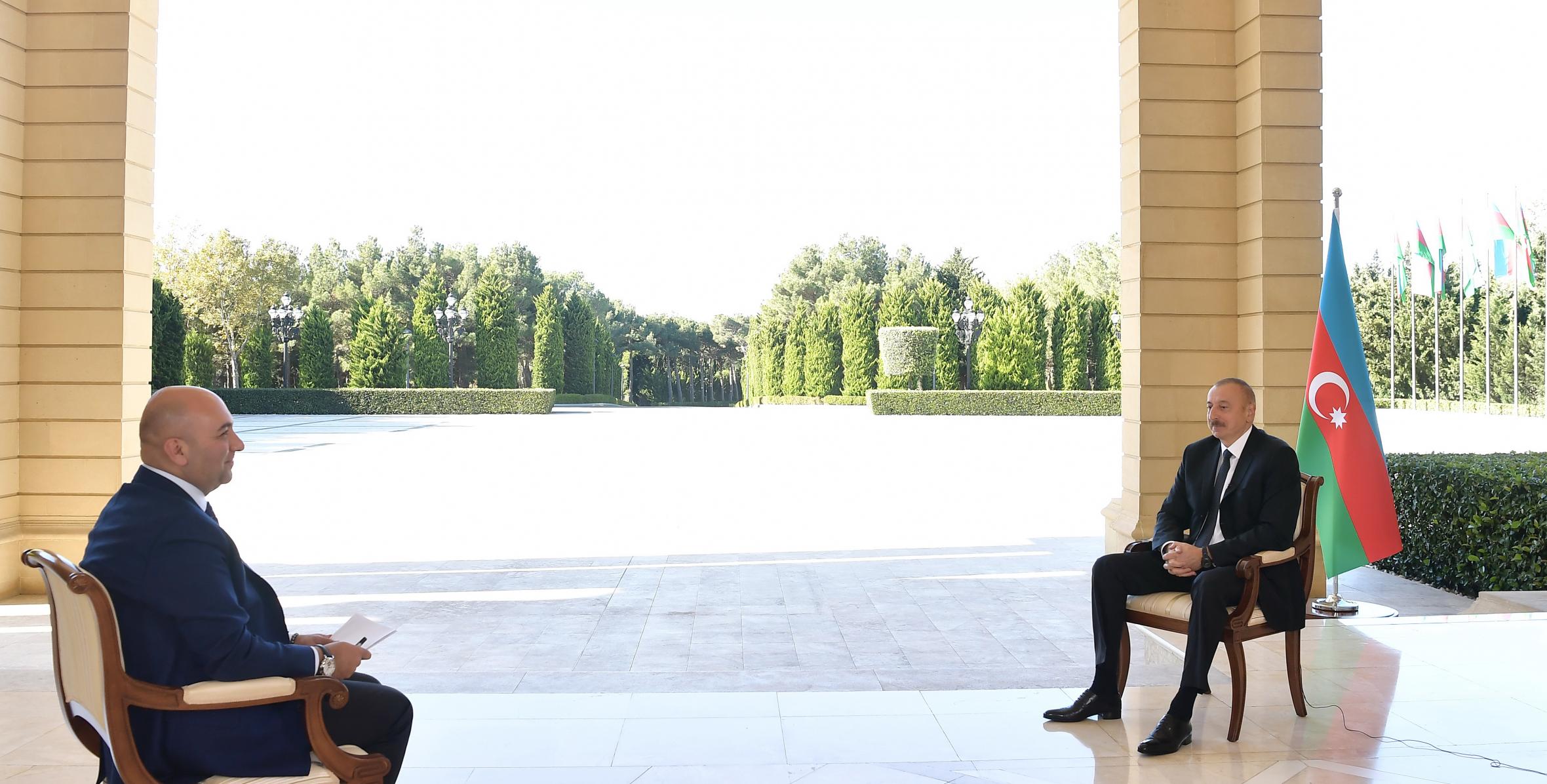 Ильхам Алиев дал интервью турецкому телеканалу Haber Türk