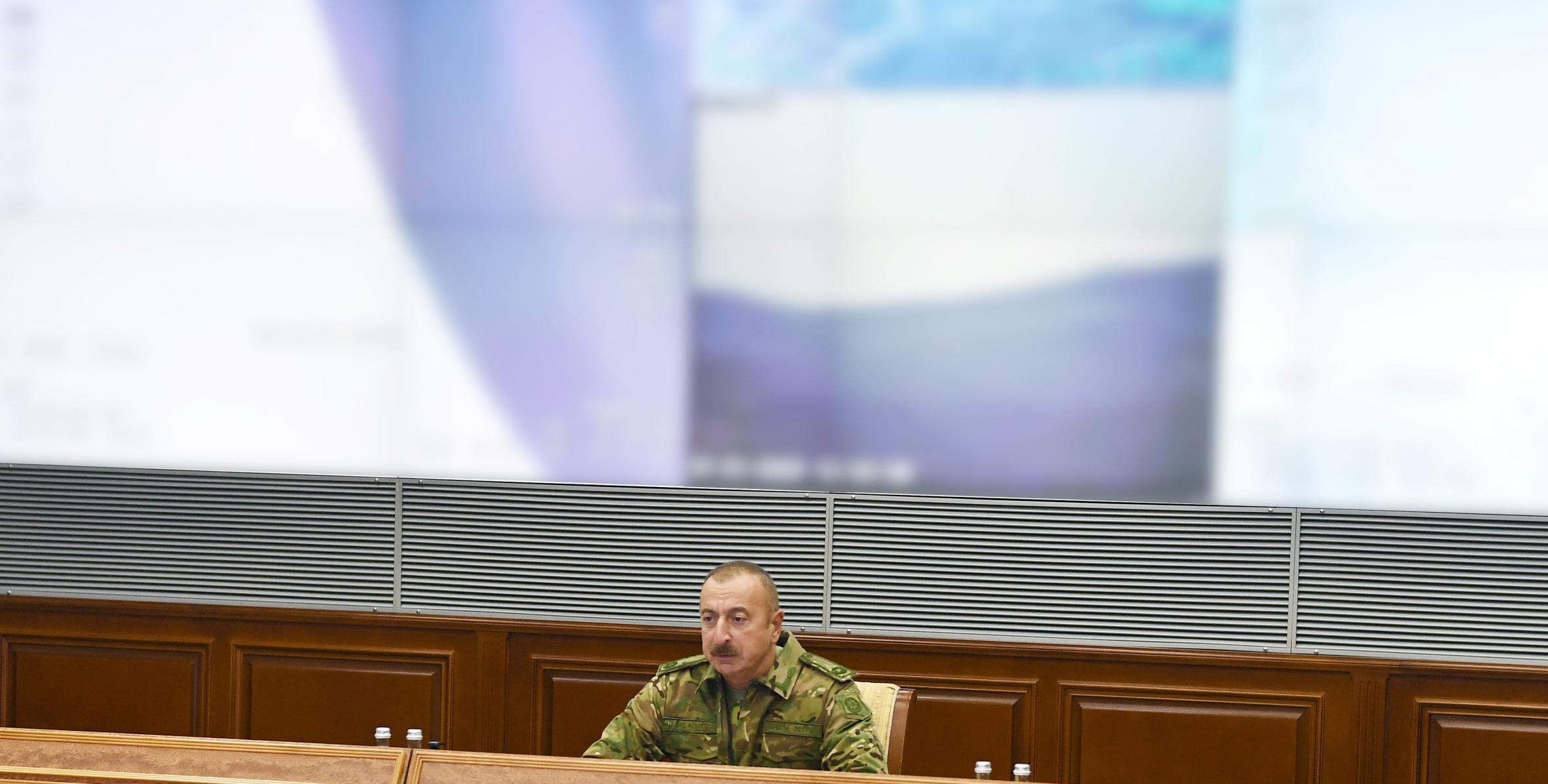 Речь Президента, Верховного главнокомандующего Ильхама Алиева  на совещание в Центральном командном пункте Министерства обороны