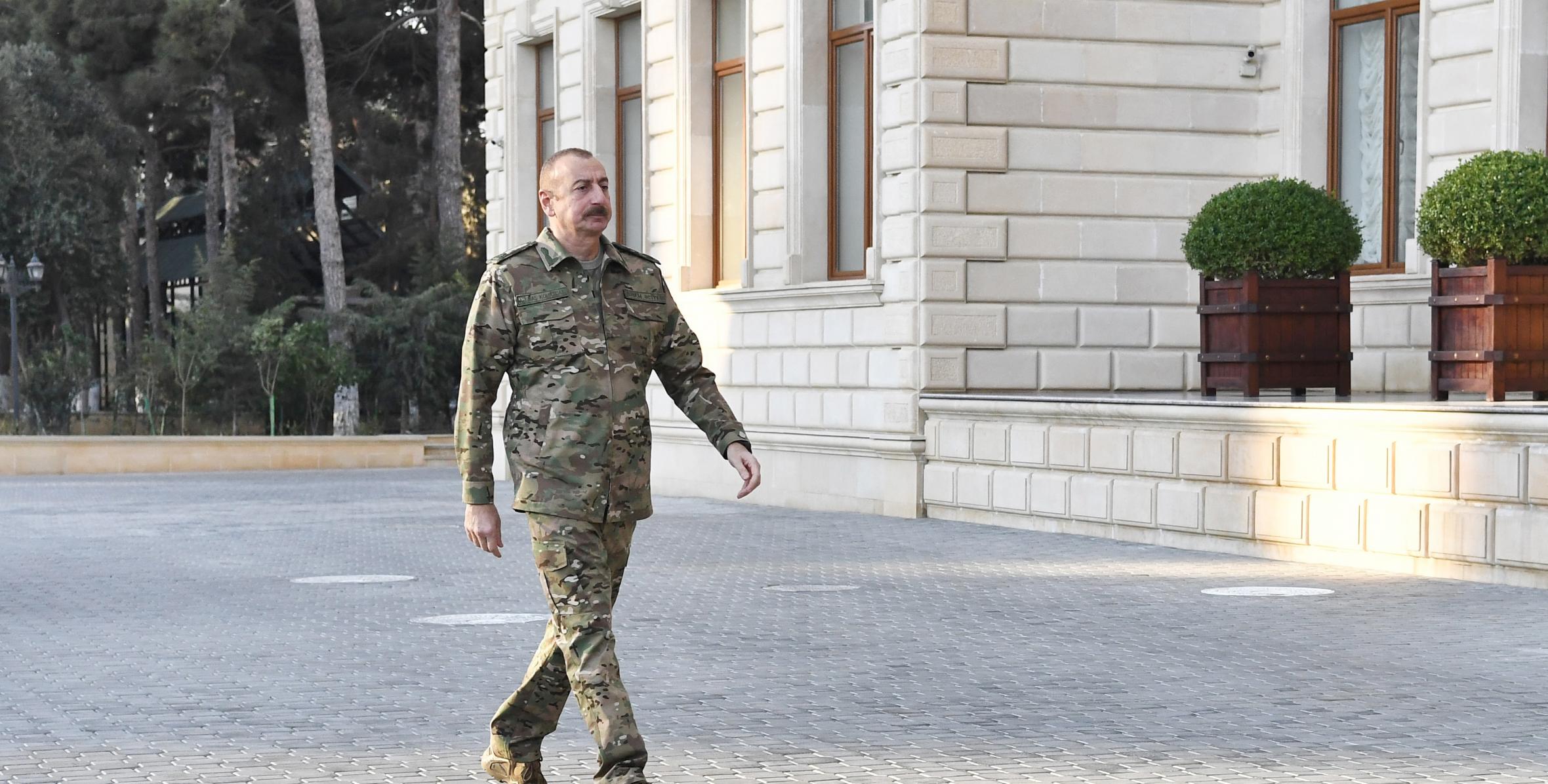 The operational meeting was held under President, Commander-in-Chief Ilham Aliyev at Central Command Post of Ministry of Defense
