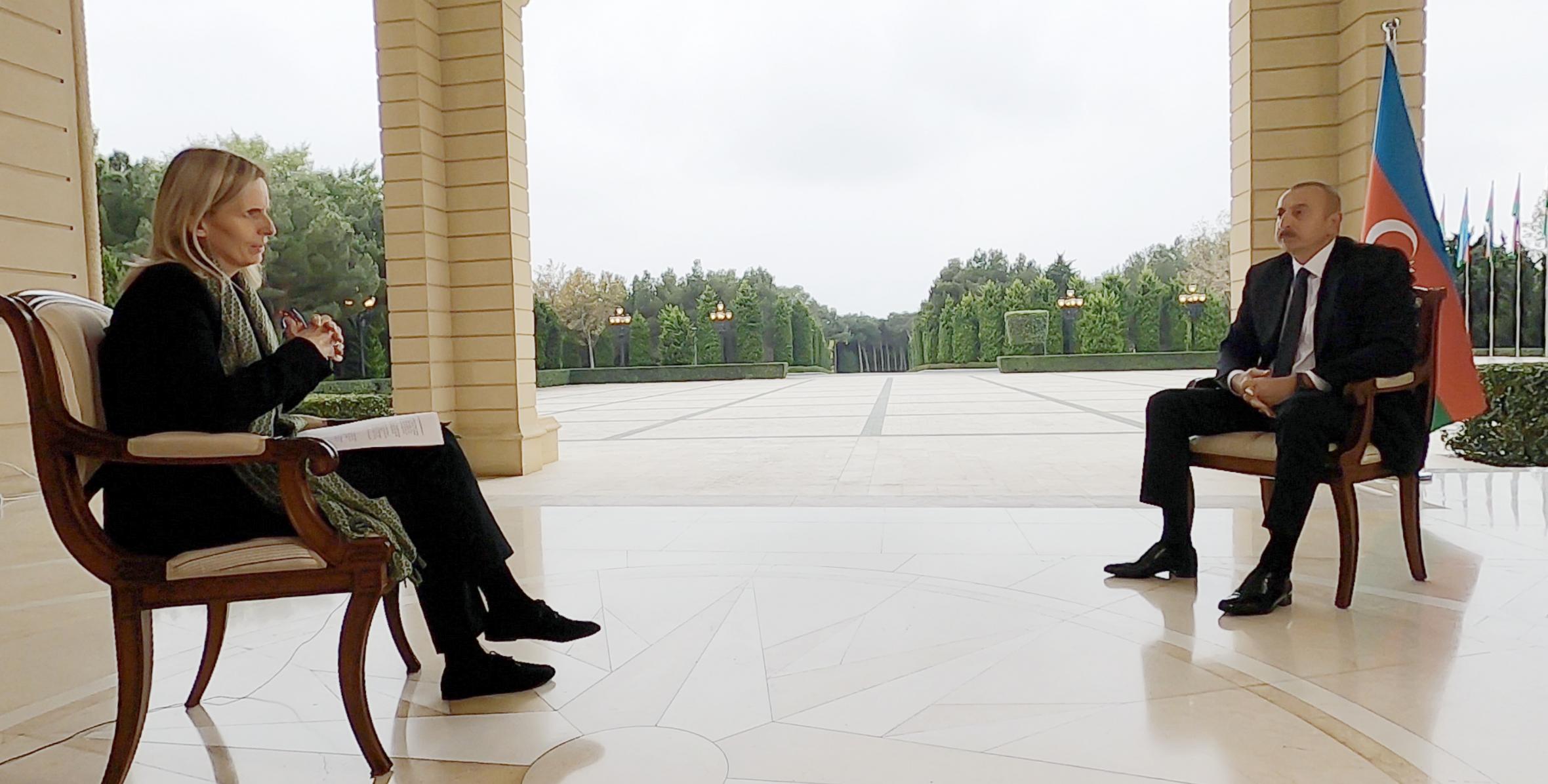Ильхам Алиев дал интервью телеканалу BBC New