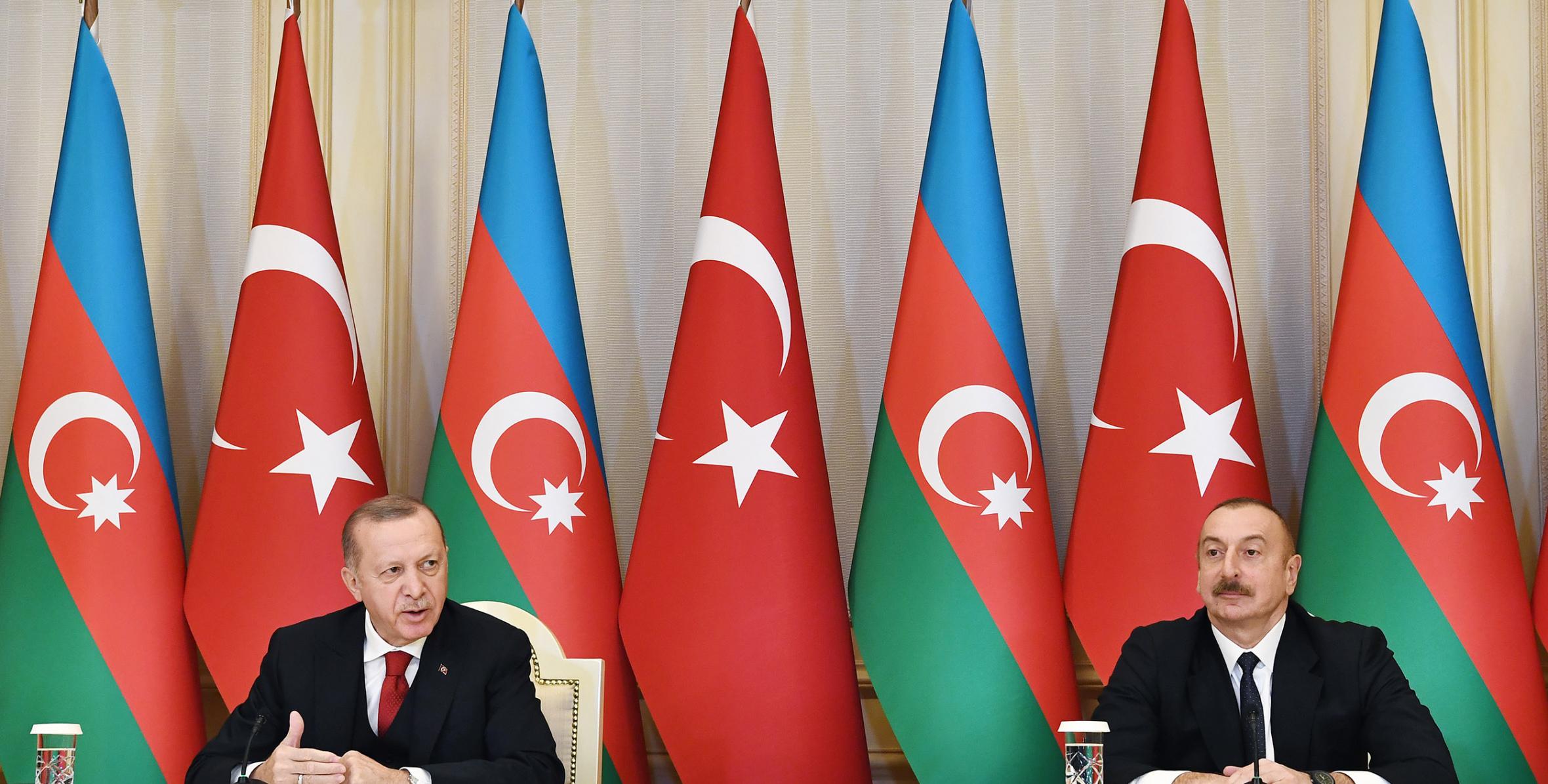 Presidents of Azerbaijan and Turkey made press statements