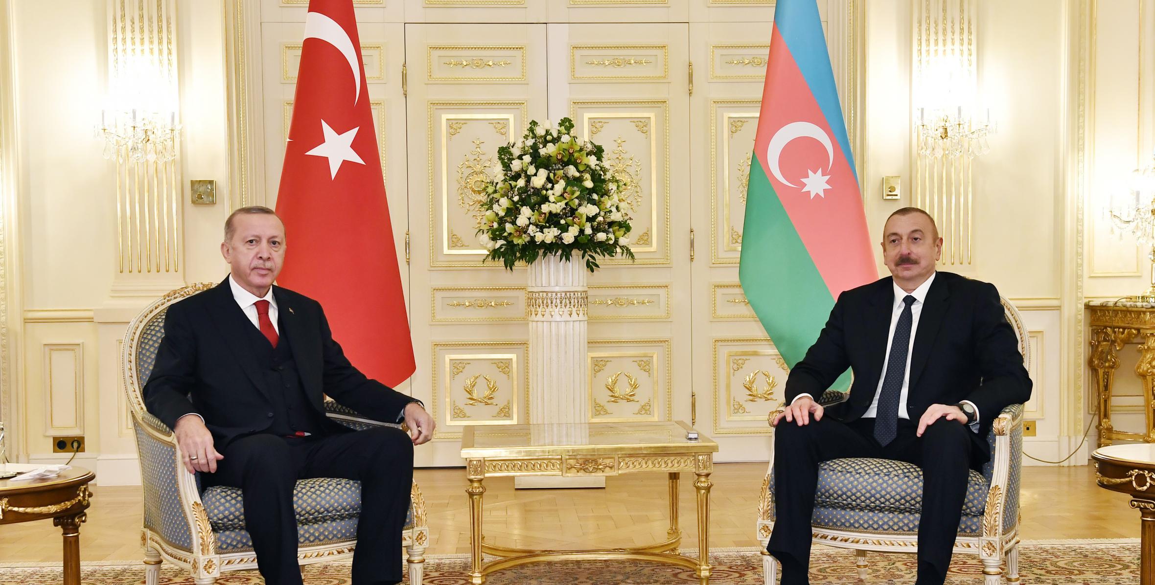 Presidents of Azerbaijan and Turkey held a one-on-one meeting