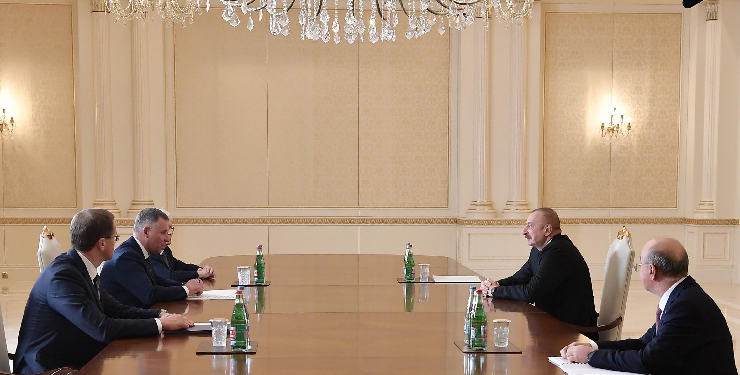 Ilham Aliyev has received Minister of Emergencies of the Russian Federation Yevgeny Zinichev