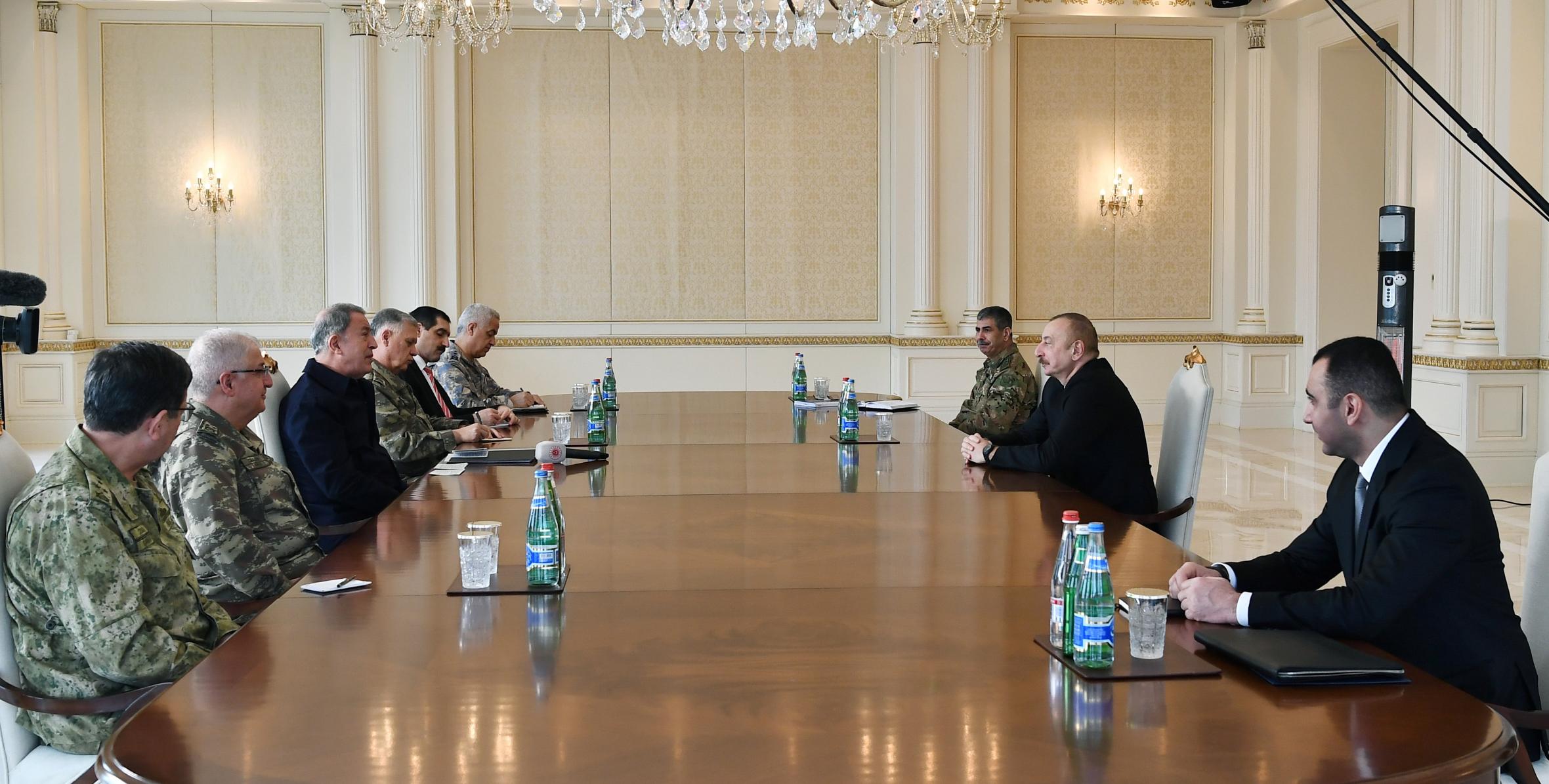 Ilham Aliyev received delegation led by Turkish Minister of National Defense