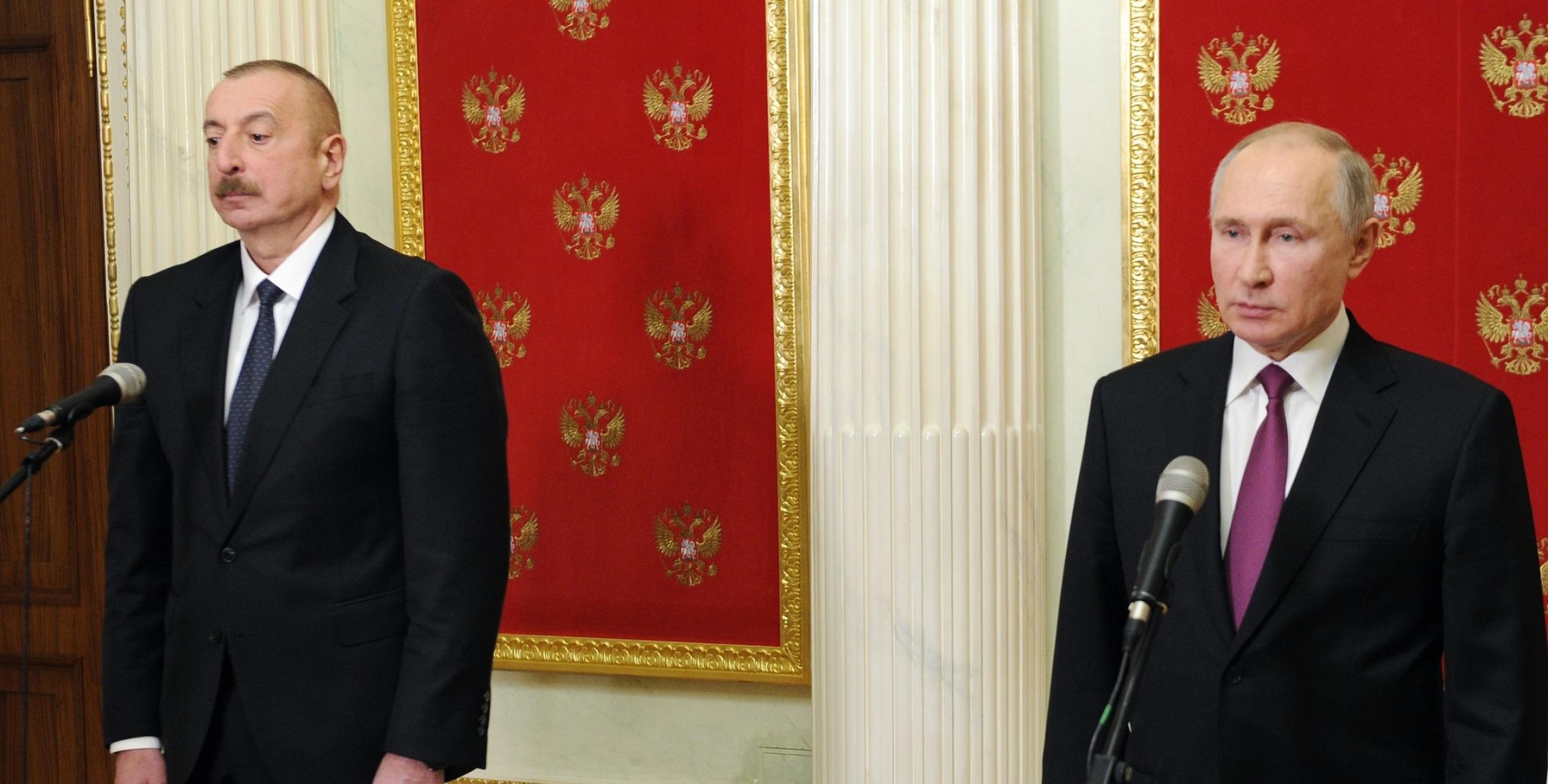 Президент России, Президент Азербайджана и премьер-министр Армении выступили с заявлениями для прессы