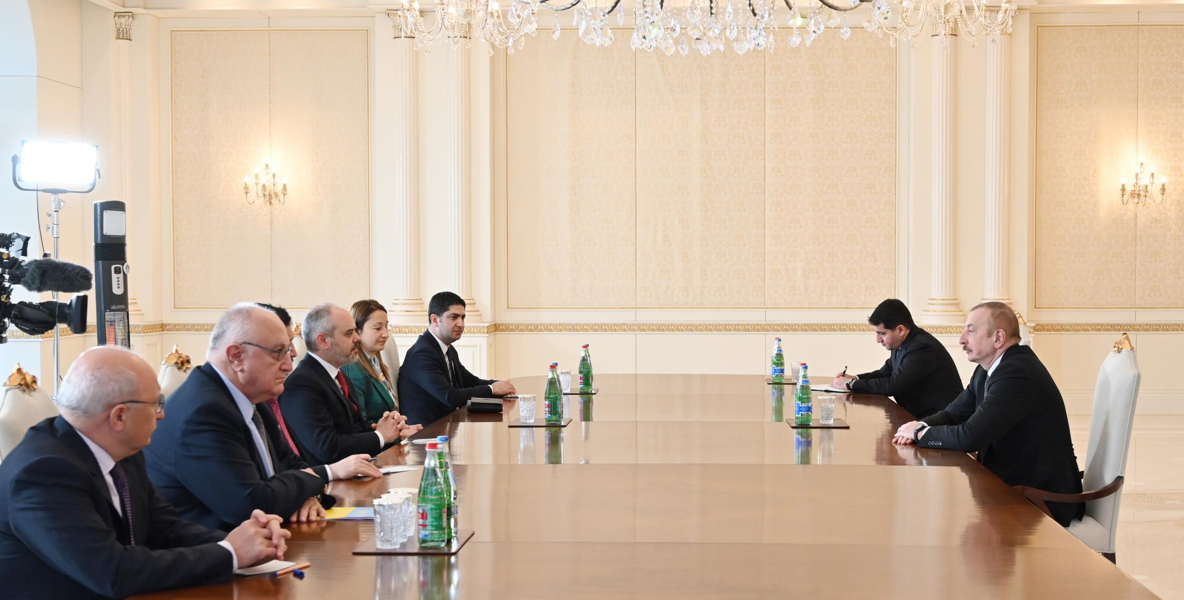 Ilham Aliyev received Turkish Grand National Assembly delegation