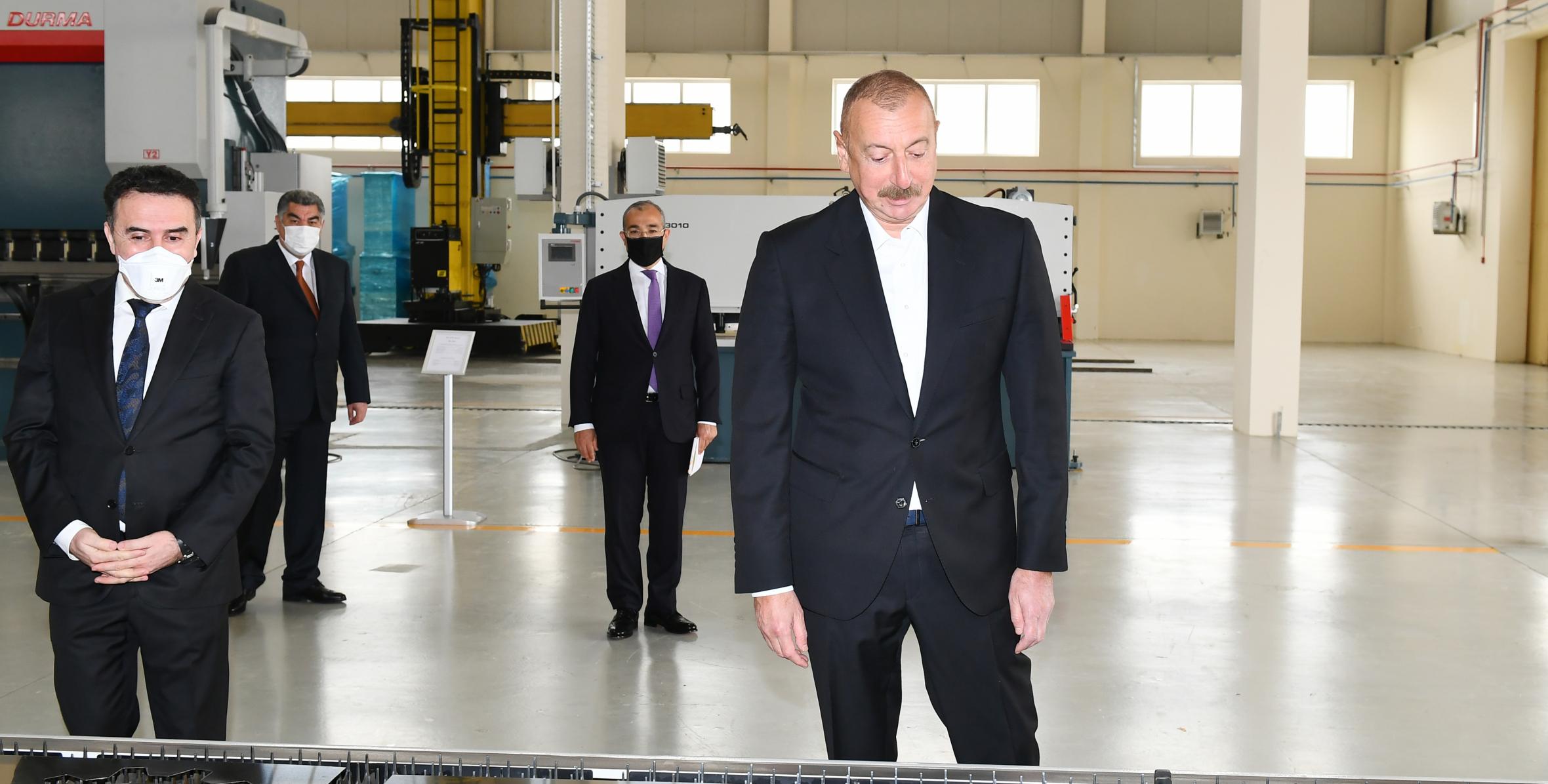 Visit of Ilham Aliyev to Hajigabul