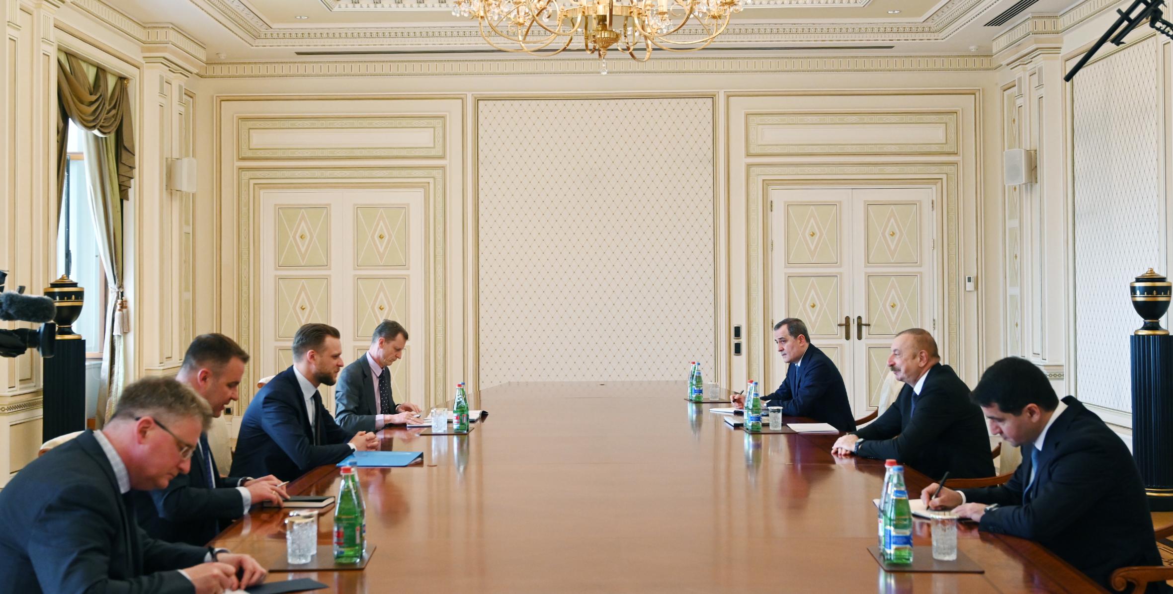 Ilham Aliyev received delegation led by Lithuanian FM